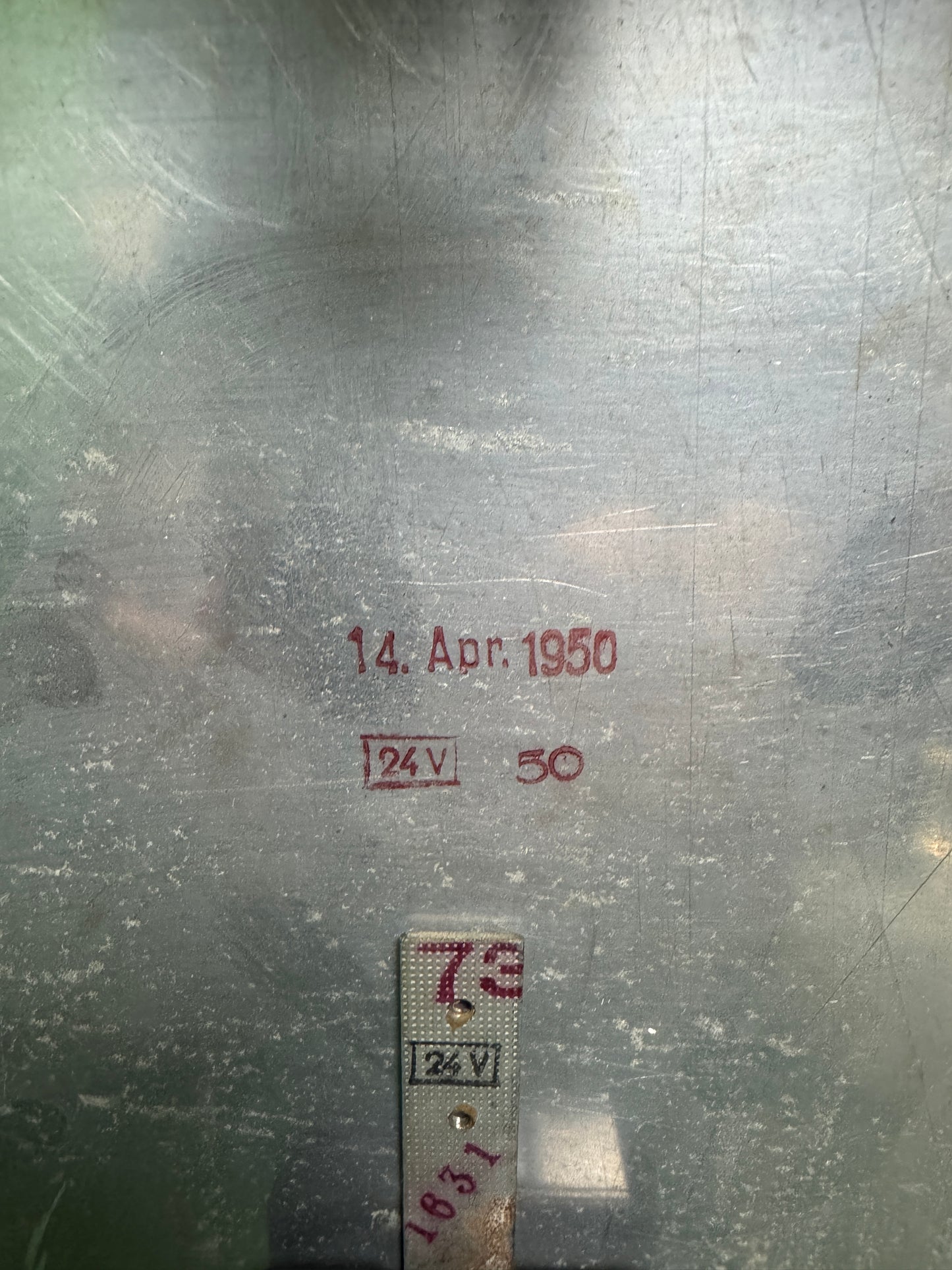 Large 1950s East German Industrial Factory Clock By RFT