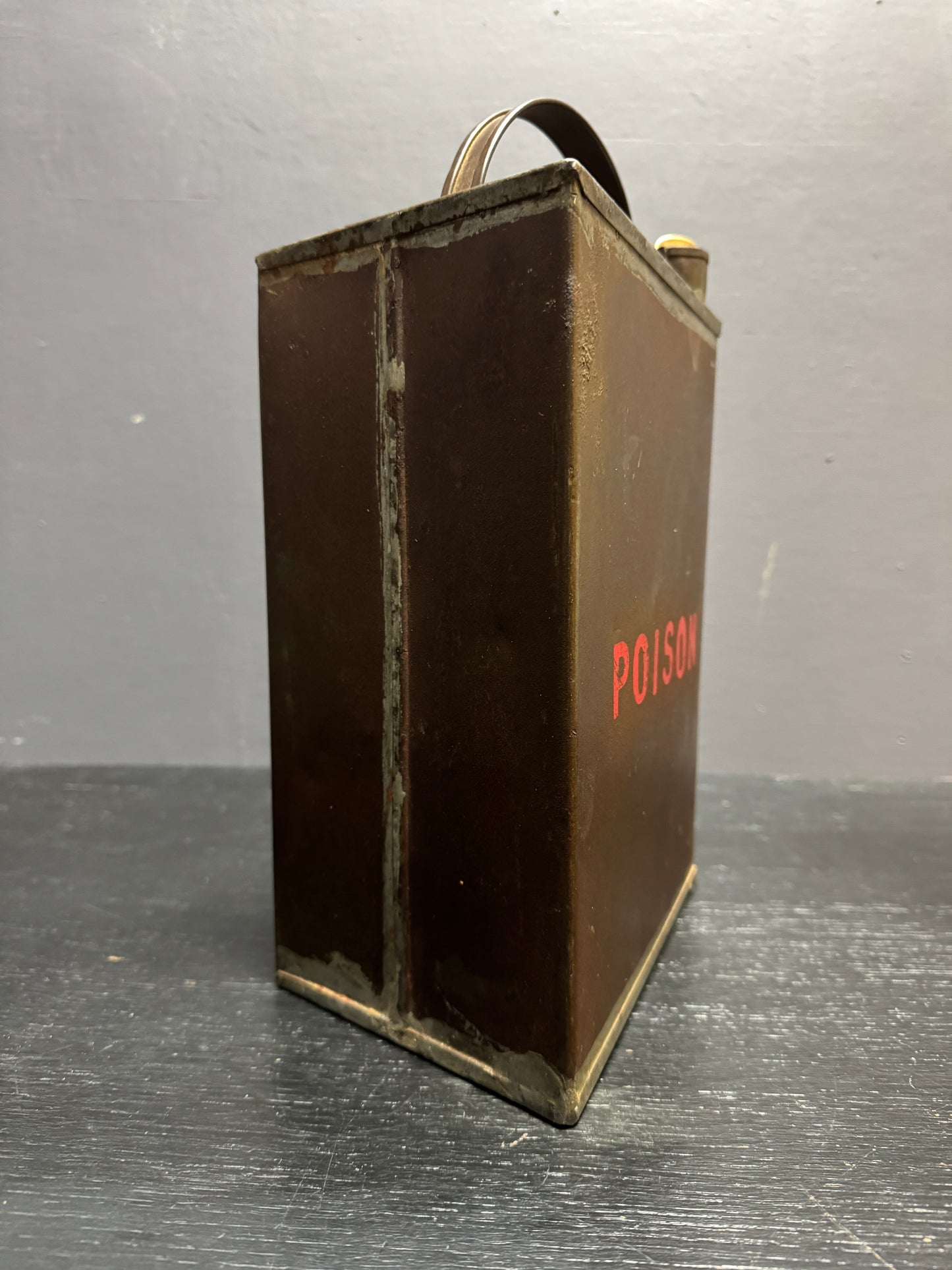 Early 1900s Factory Poison Can
