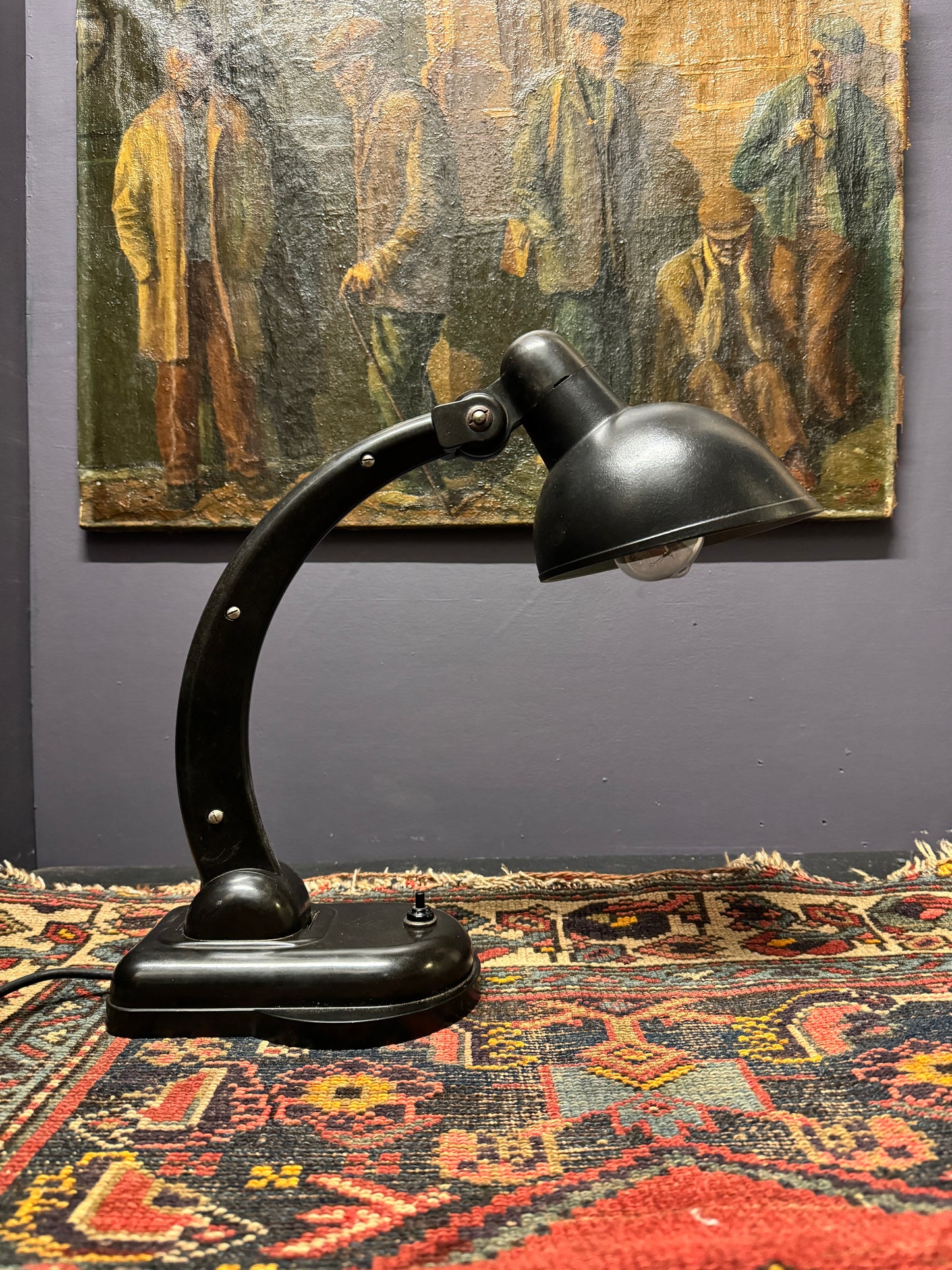1940s USSR Version Sigma Bakelite Table Lamp By Christian Dell For Heinrich Römmler