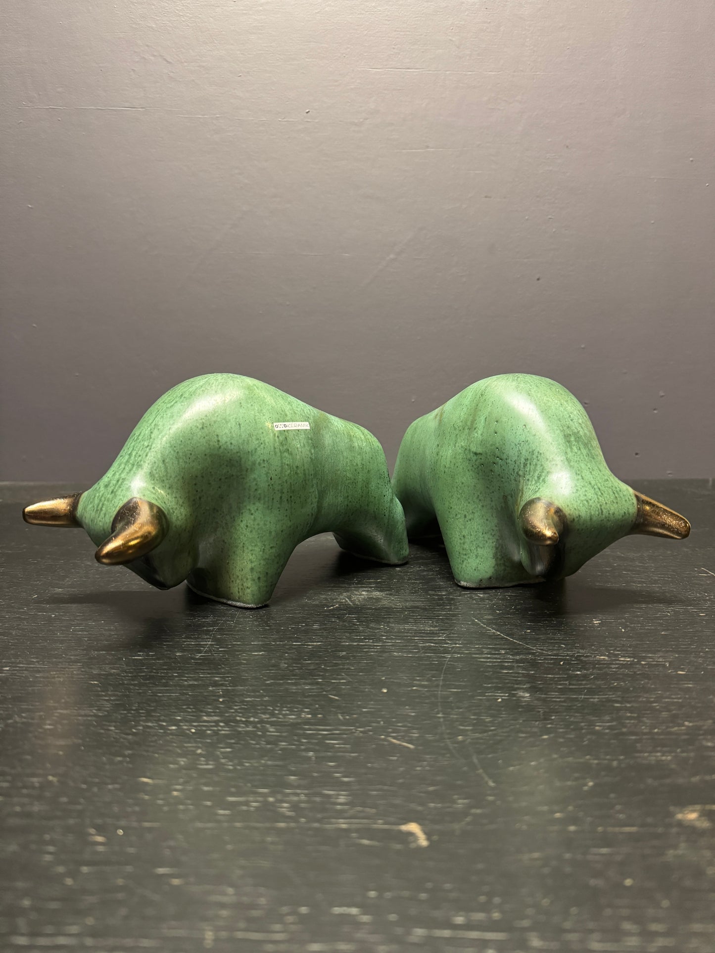 Otto Keramik Classic Ceramic Bull West German Pottery Fat Lava