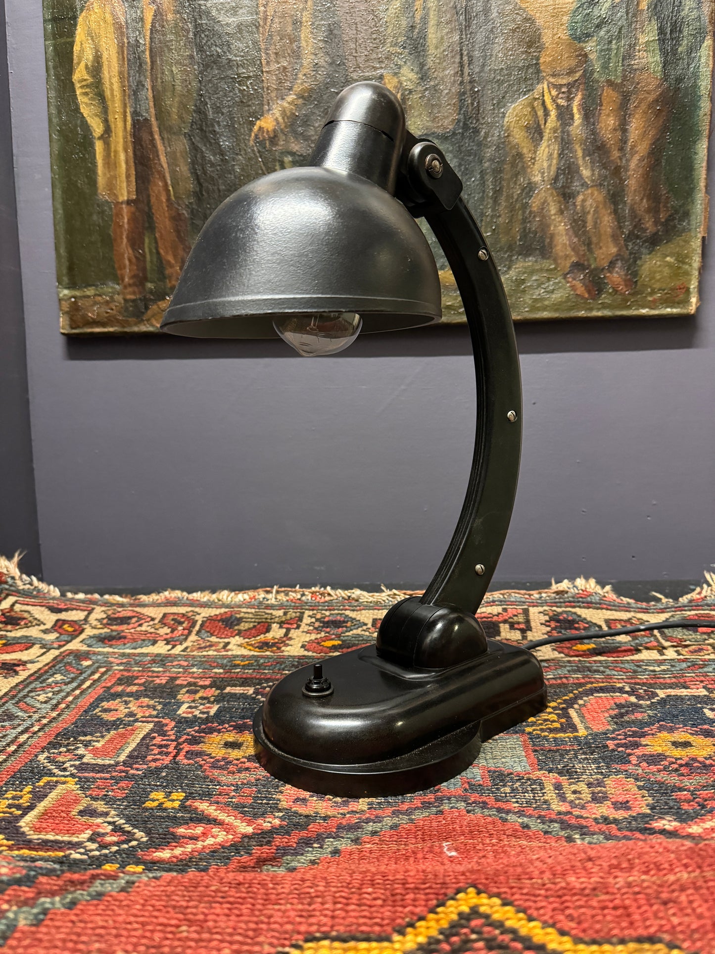 1940s USSR Version Sigma Bakelite Table Lamp By Christian Dell For Heinrich Römmler
