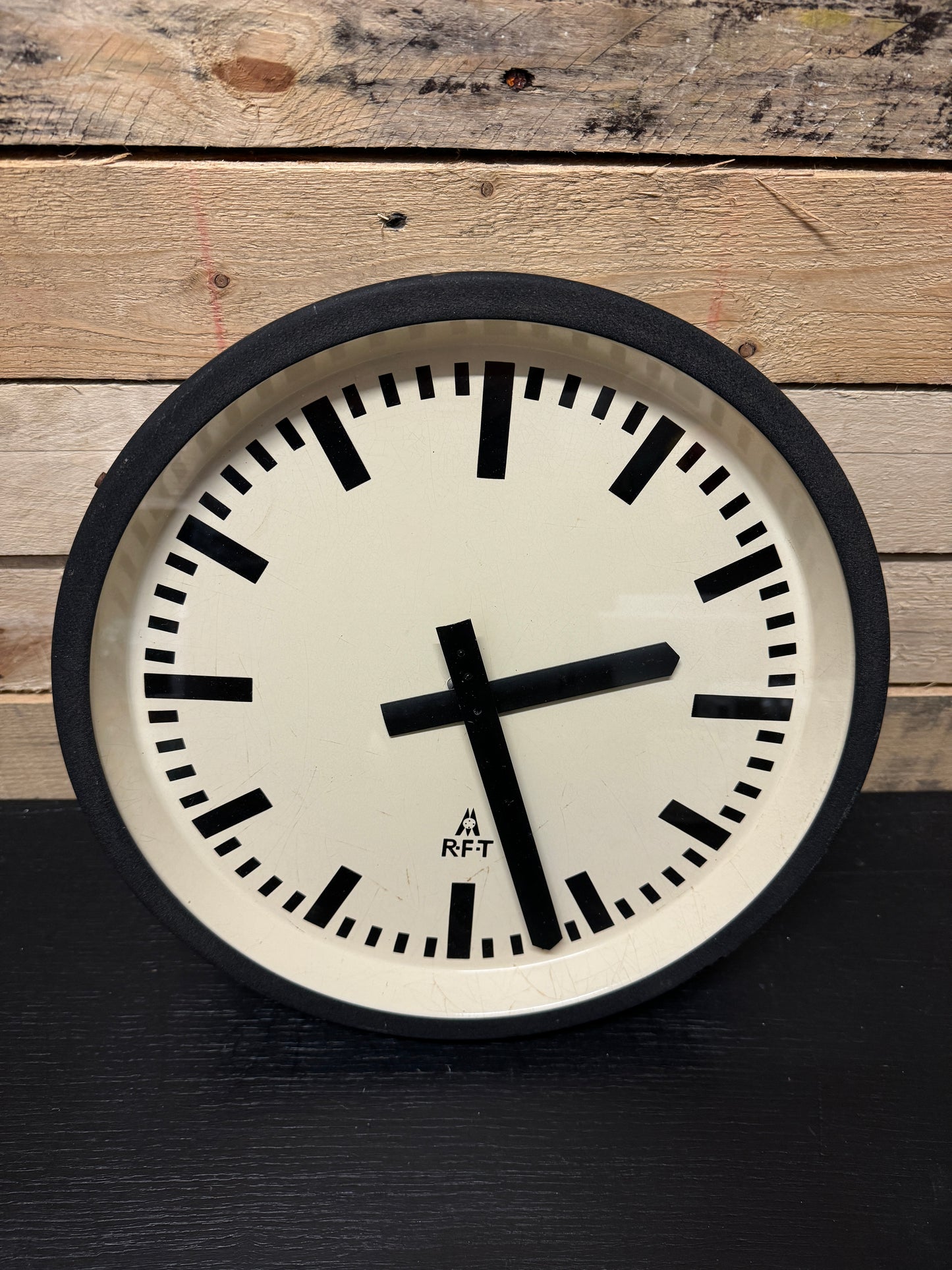 1950s East German Industrial Factory Clock By RFT
