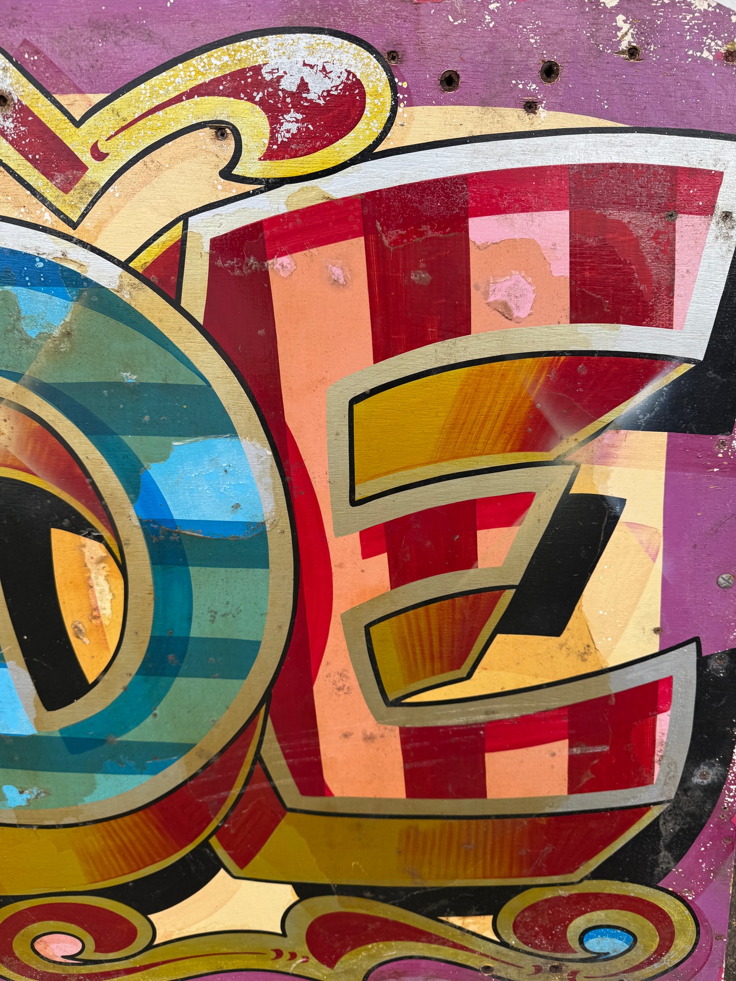 Fair Ground Art Slip N Slide Helter Skelter Sign By Fred Fowle