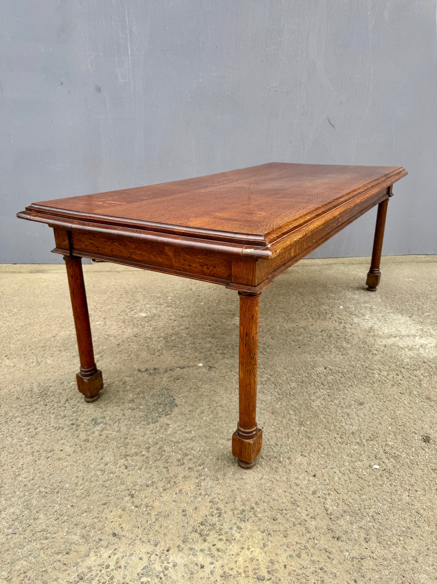 Late 1800s Large English Oak Table