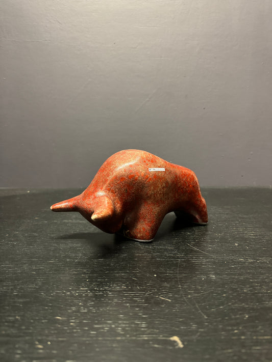 Otto Keramik Classic Ceramic Bull West German Pottery Fat Lava
