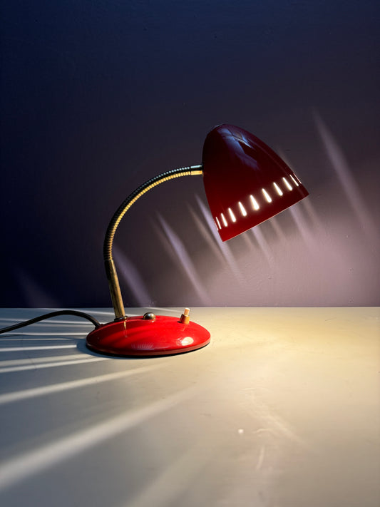 1950s Goose Neck Table Lamp By Helo Leuchten