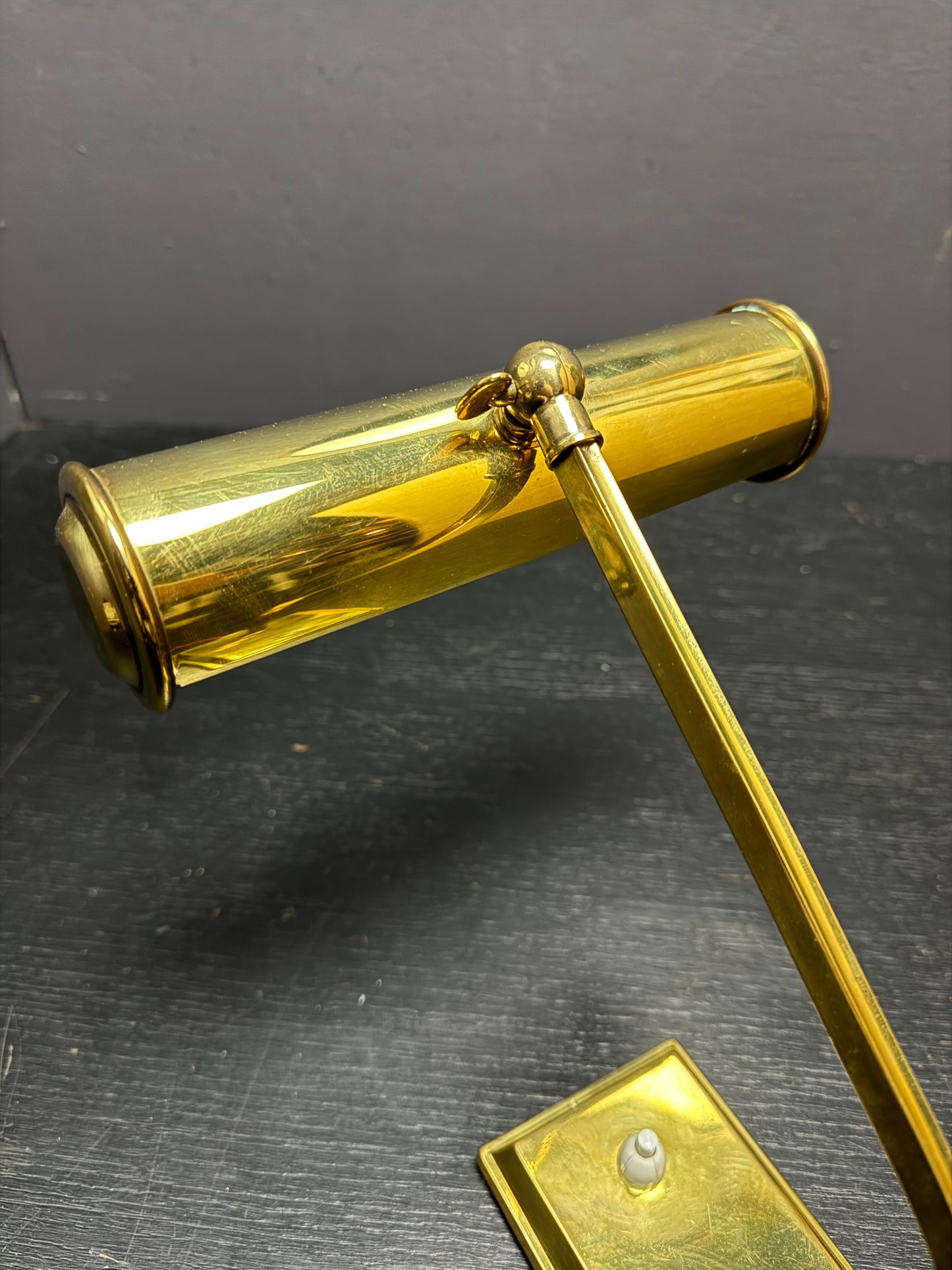 1960s Brass Piano Lamp By Solken Germany