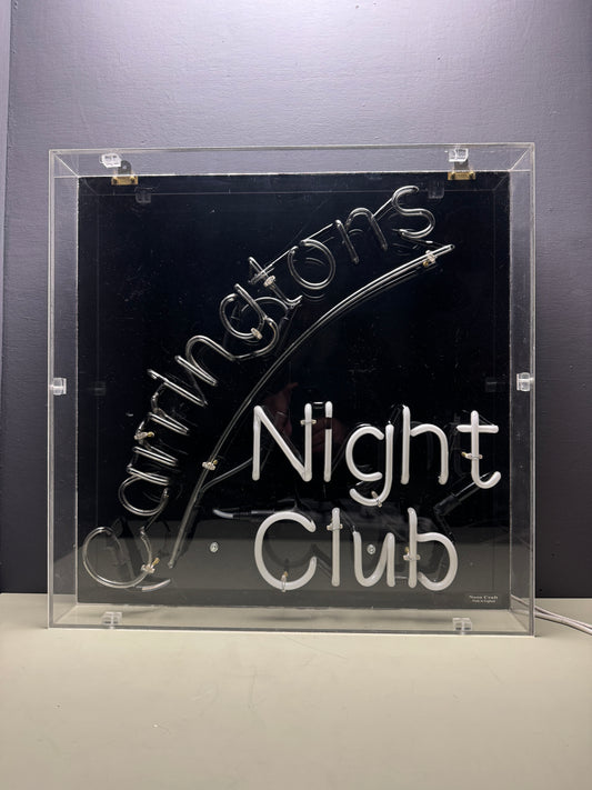 Circa 1980s Carringtons Nightclub Neon Sign