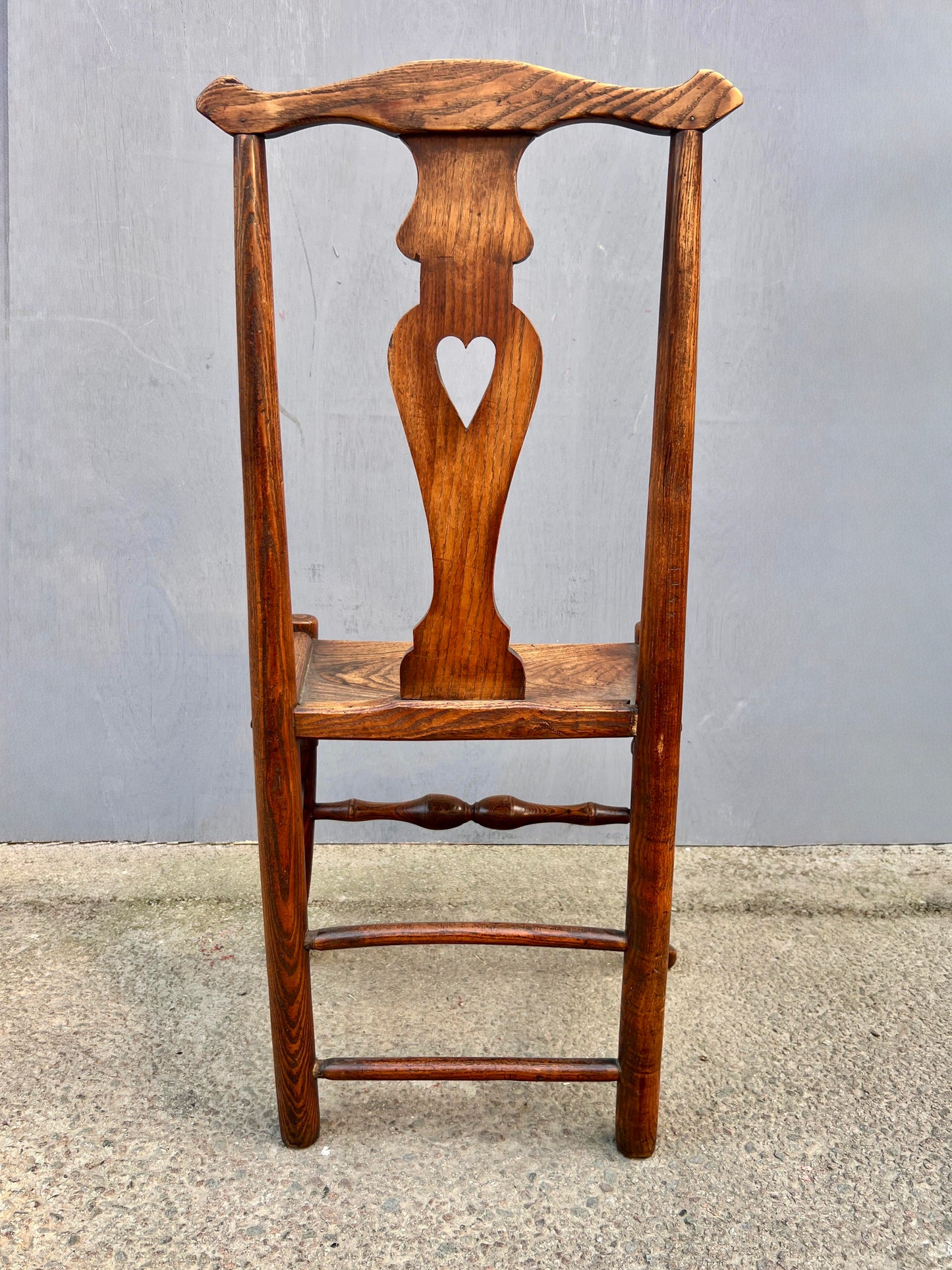 Set Of 4 Elm Side Chairs Circa Early1800s