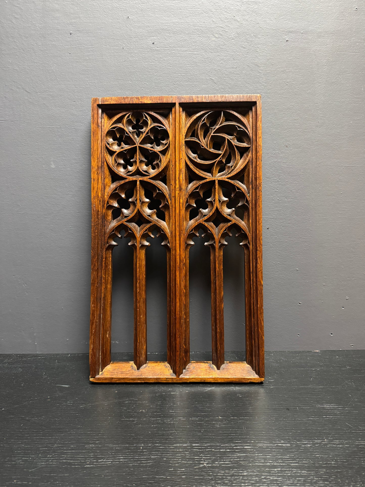Late 1800s Gothic Revival Miniature Tracery Church Window Frame