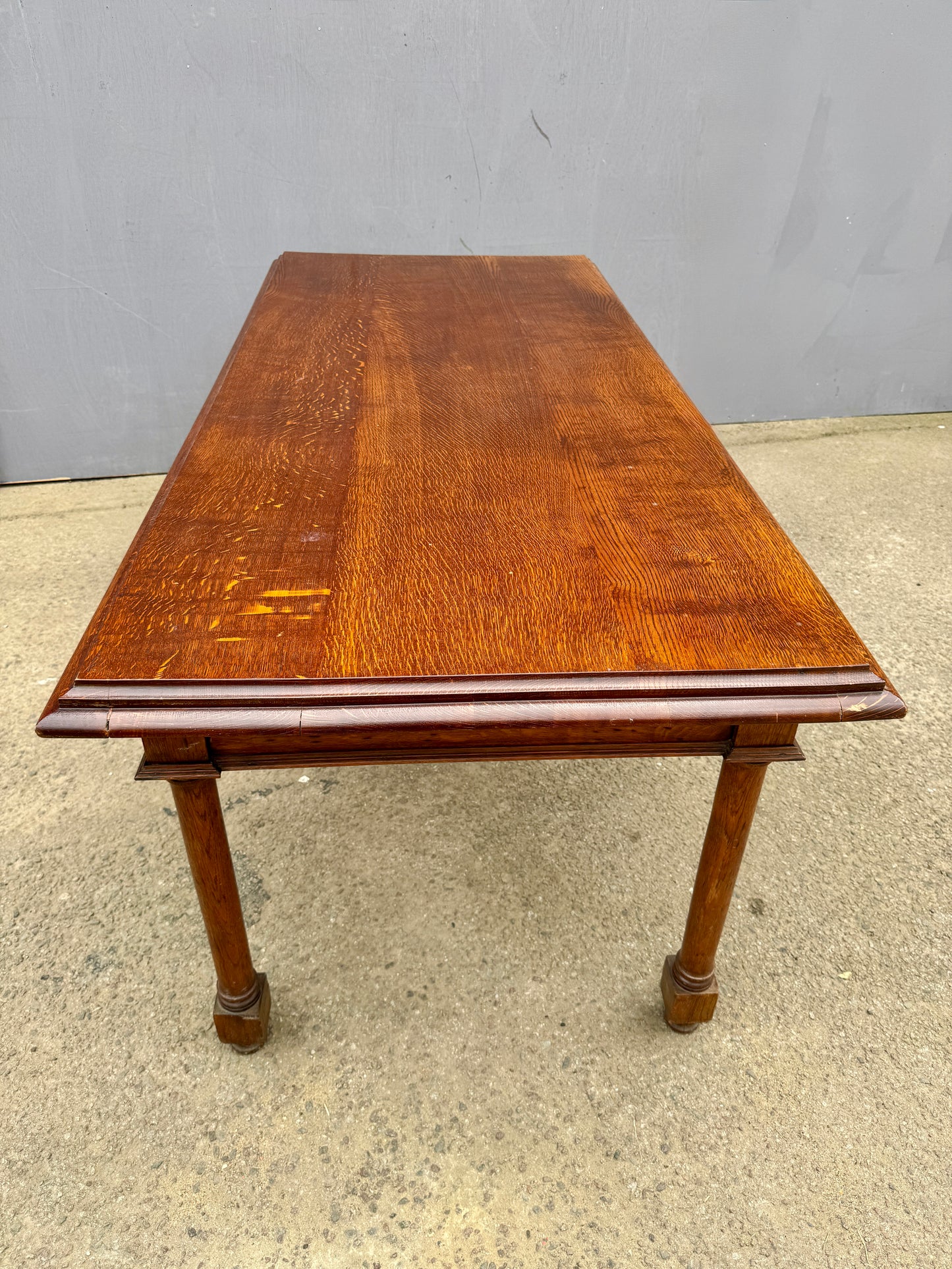 Late 1800s Large English Oak Table