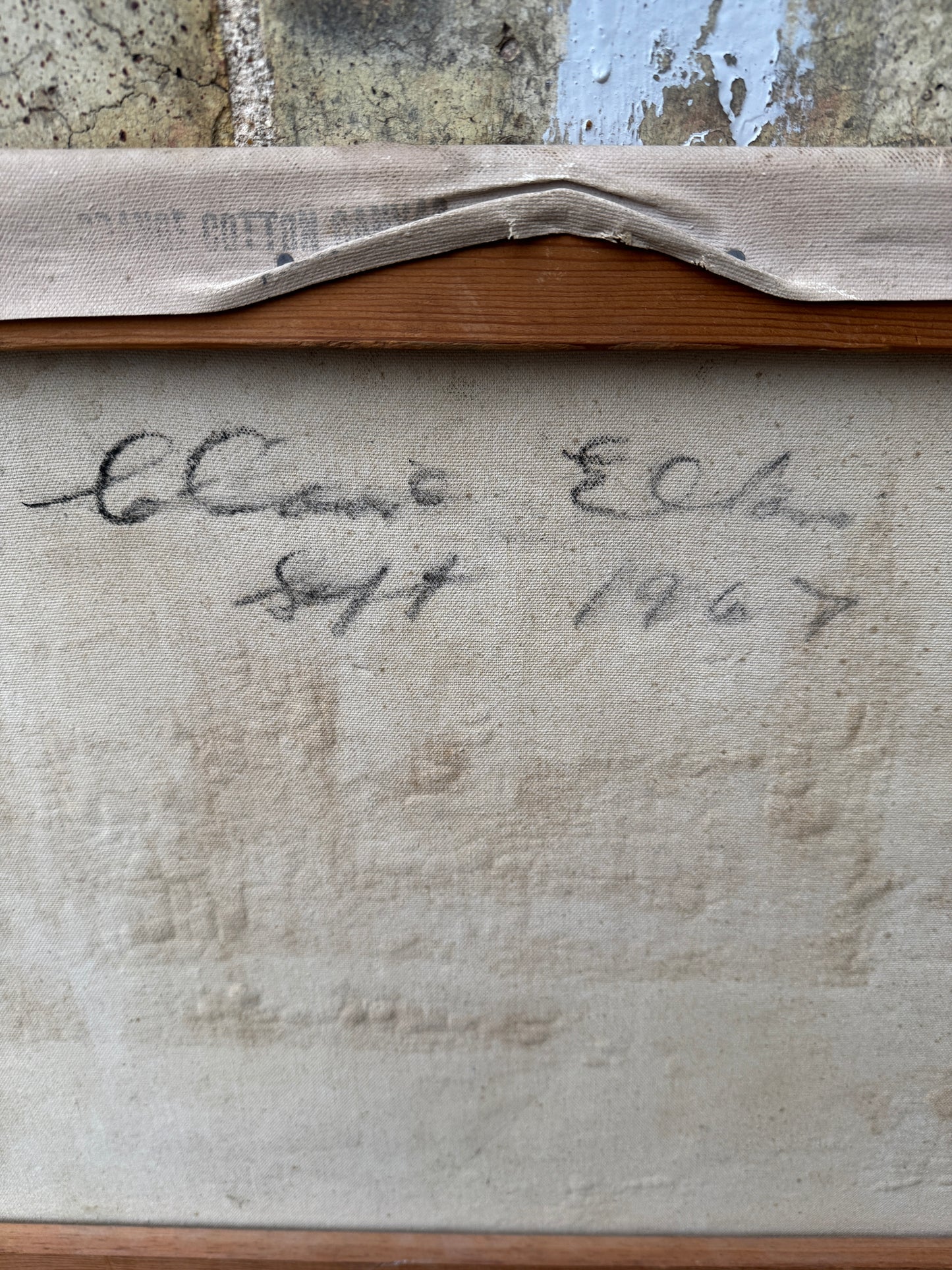 1967 Signed Oil On Canvas View Of London