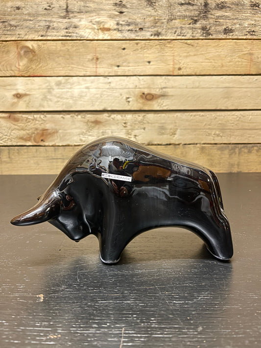 Otto Keramik Classic Ceramic Bull West German Pottery Fat Lava