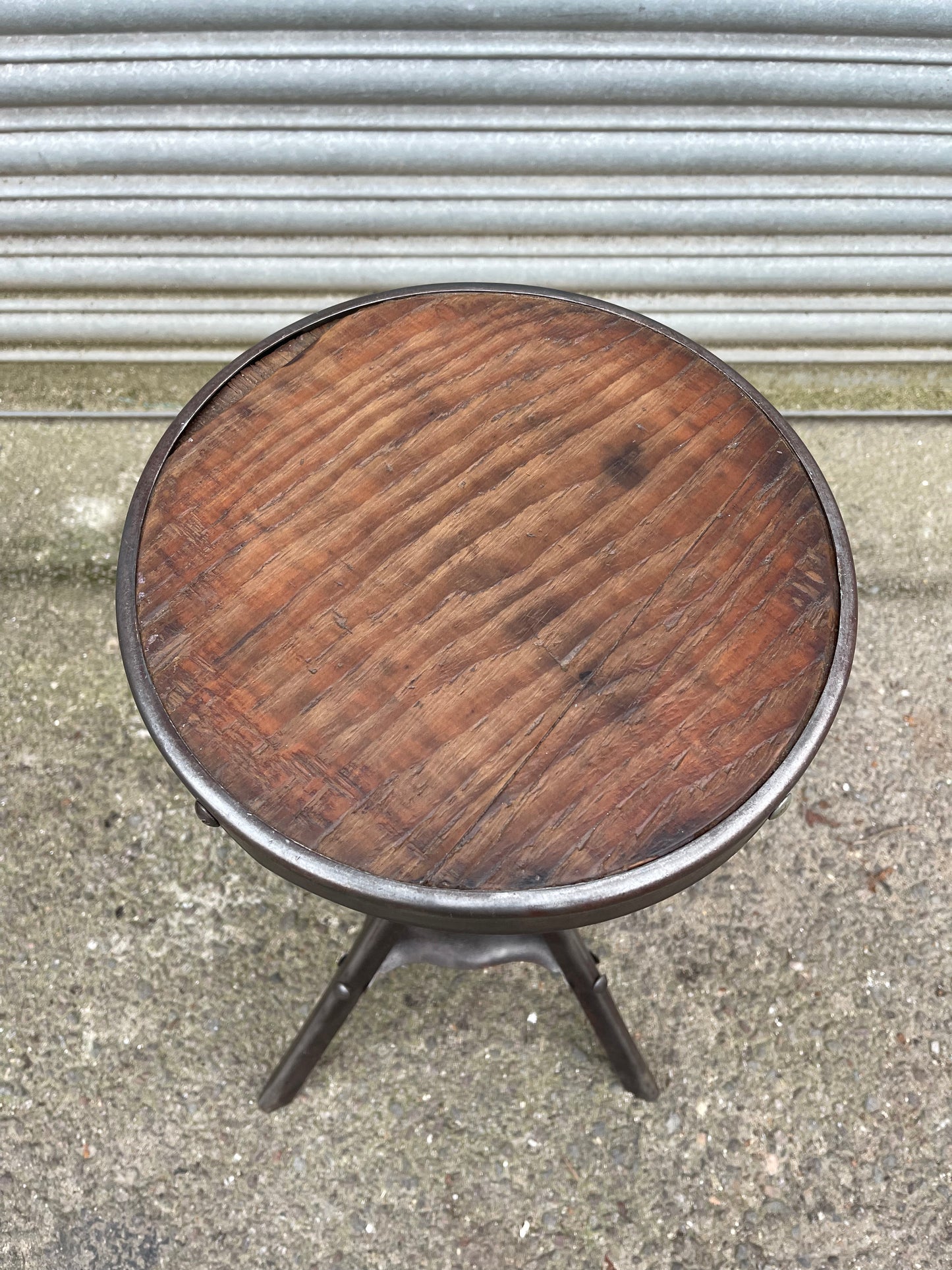1930s British Made Industrial Work Stool By Brooks - Evertaught