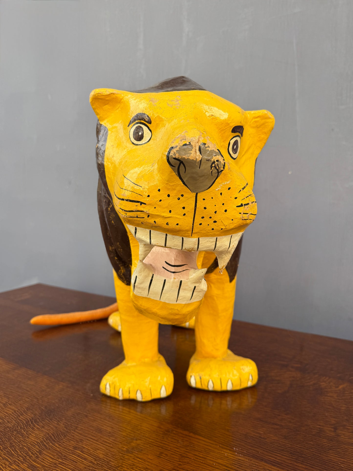 1930s Paper Mache Fireside Lion