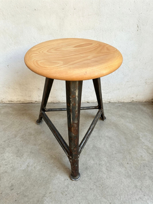 1930s Industrial Work Stool By Rowac