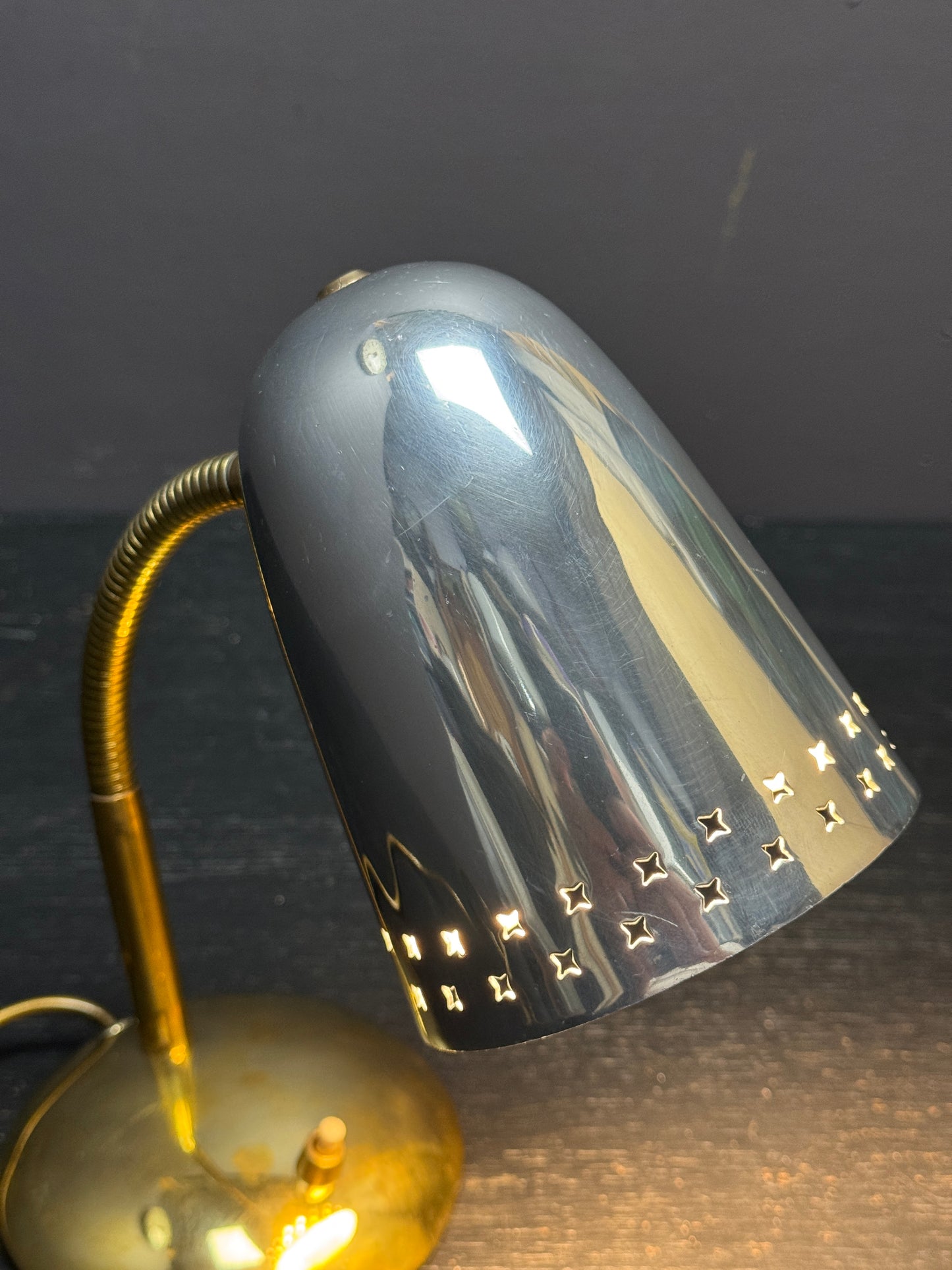 1960s Goose Neck Table Lamp By Mathieu Mategot