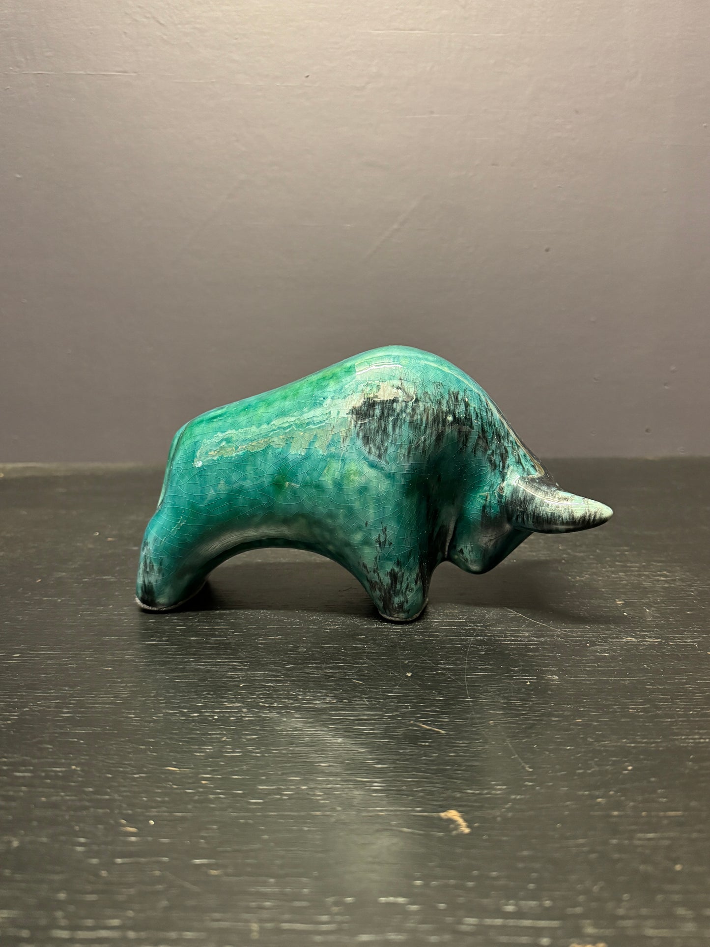 Otto Keramik Classic Ceramic Bull West German Pottery Fat Lava