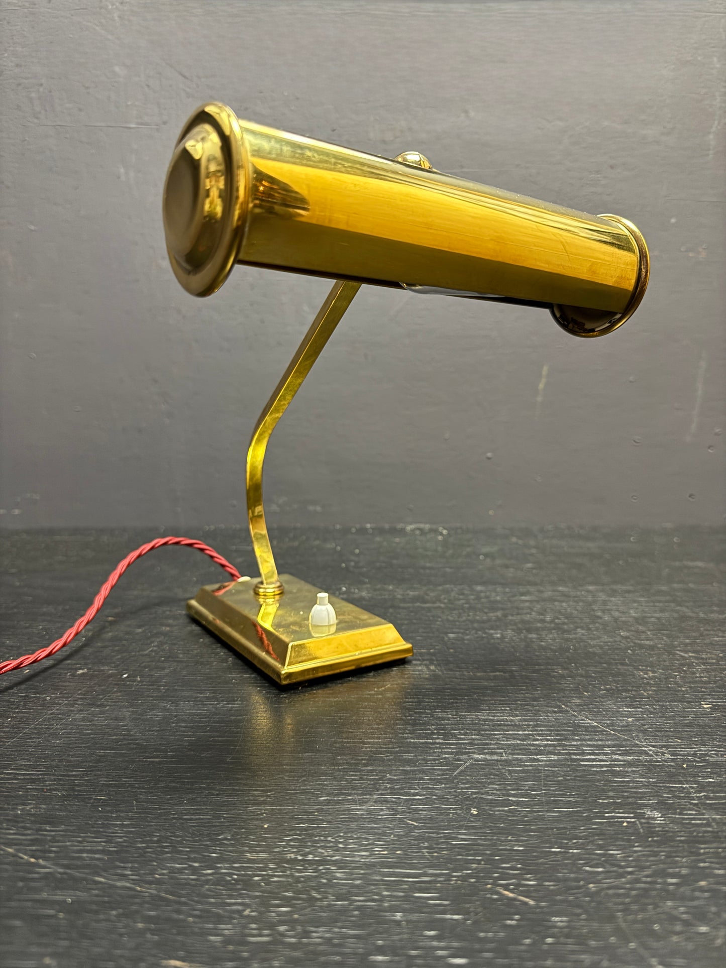 1960s Brass Piano Lamp By Solken Germany