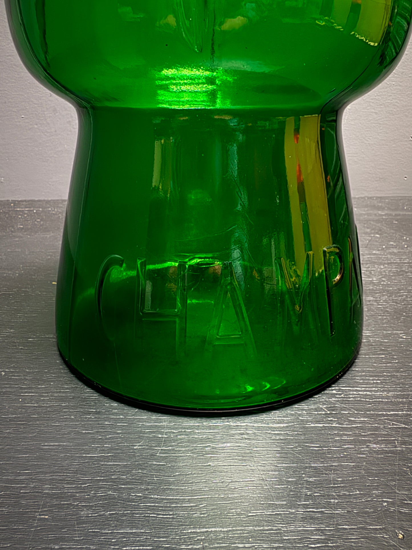 Italian Pressed Glass Cork Shaped Champagne Bucket Circa 1970s