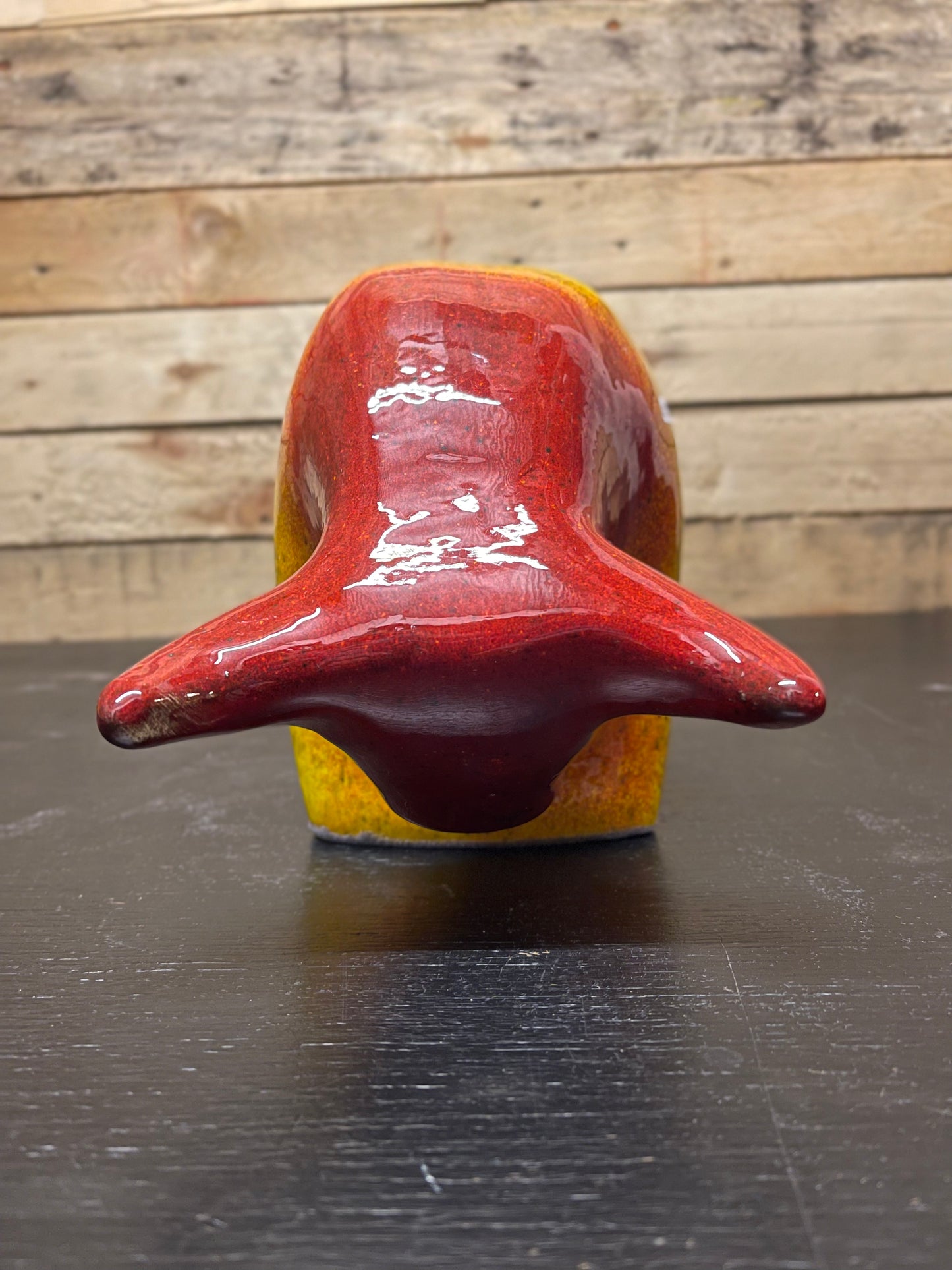 Otto Keramik Large Ceramic Bull West German Pottery Fat Lava