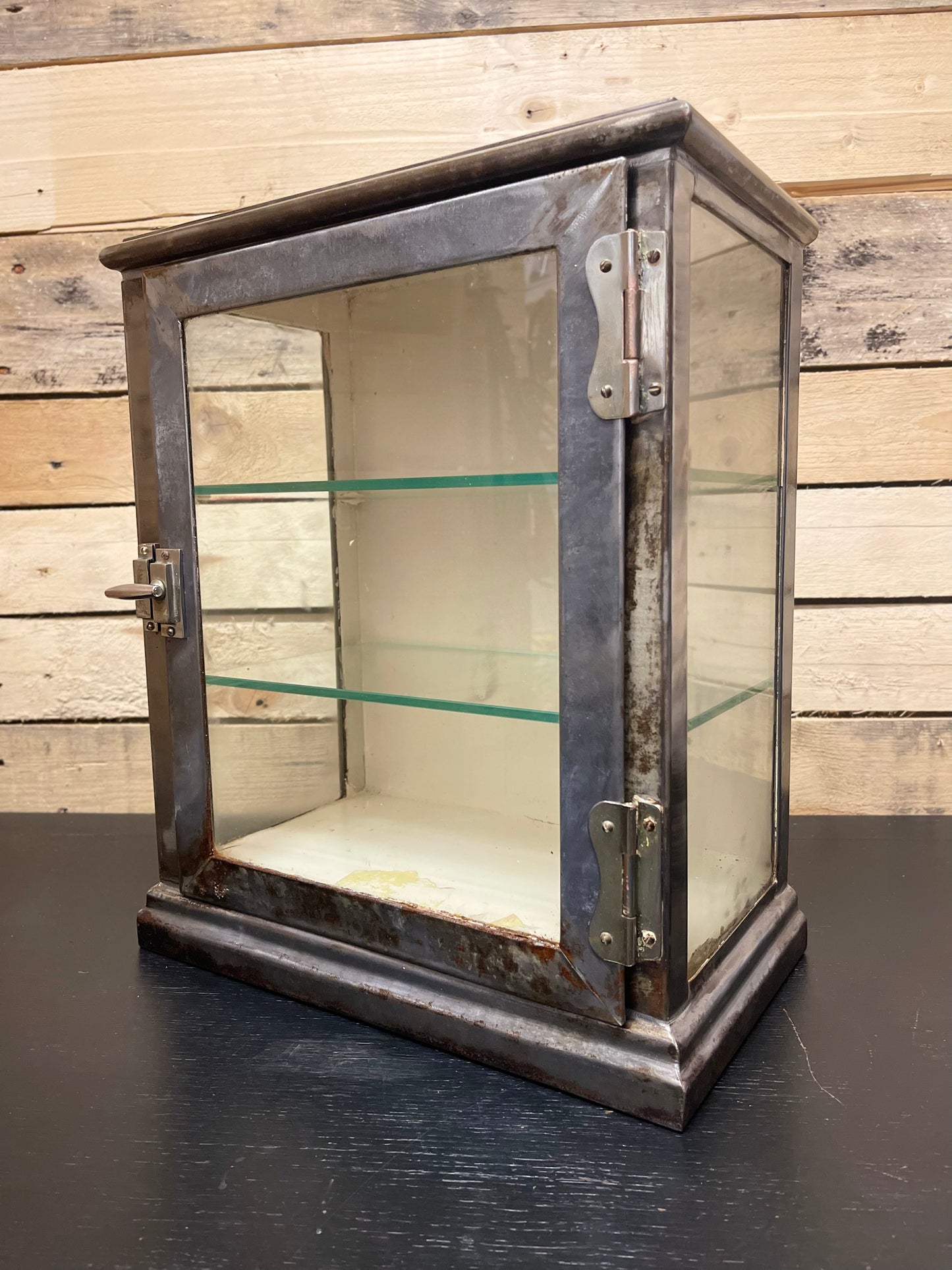 Mid 1900s Medical Or Babrbers Sterilization Cabinet