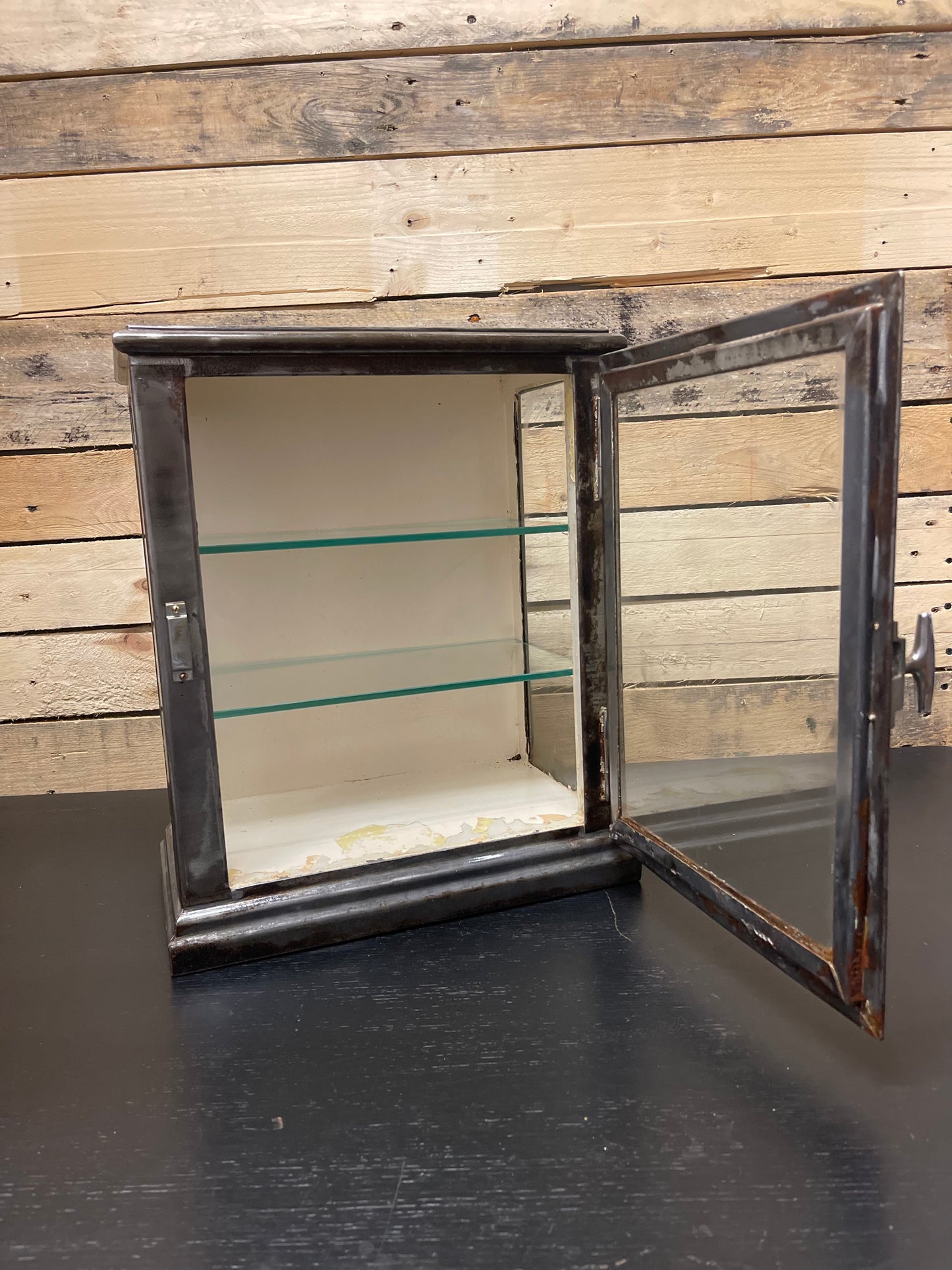 Mid 1900s Medical Or Babrbers Sterilization Cabinet