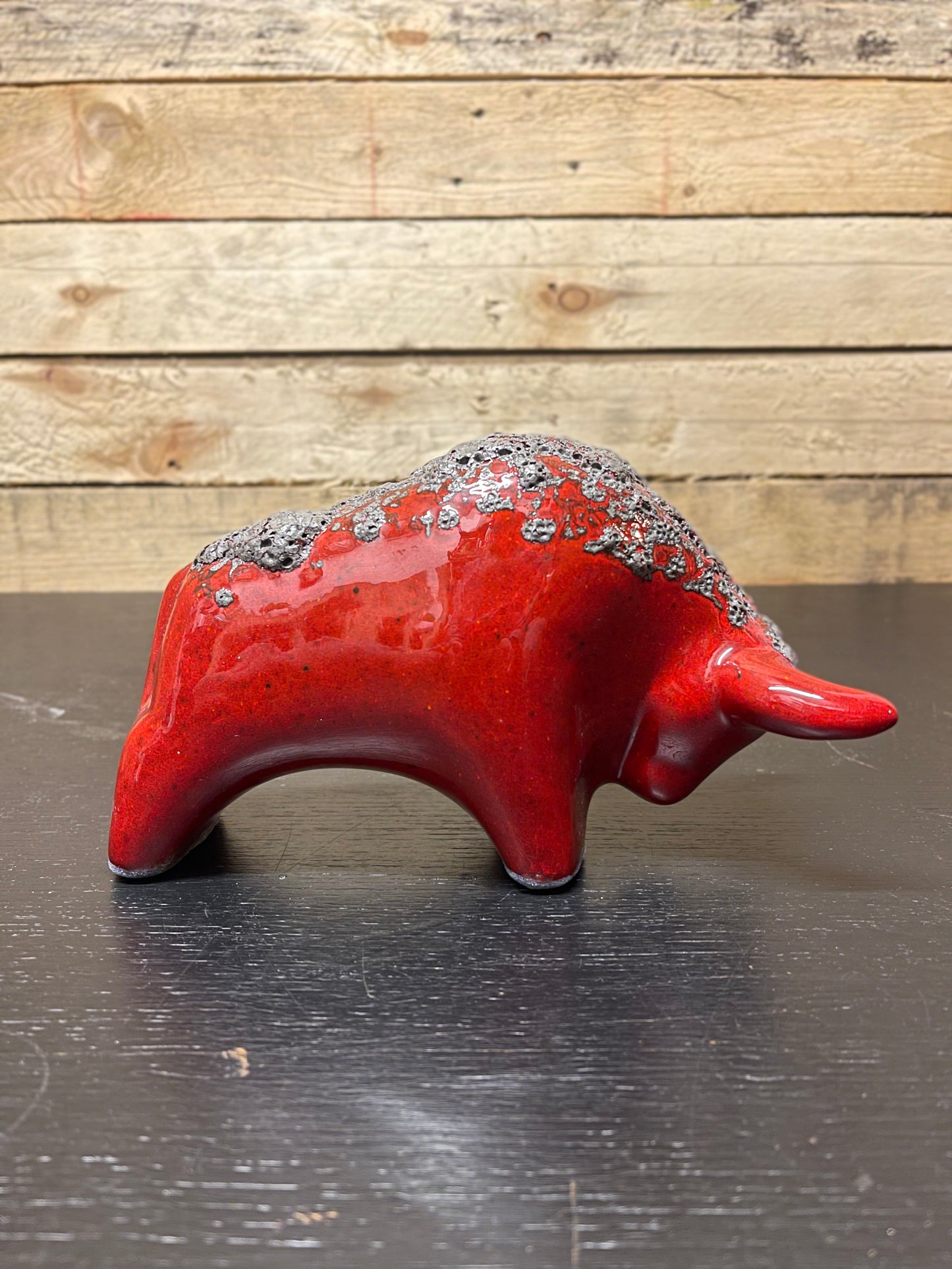 Otto Keramik Classic Ceramic Bull West German Pottery Fat Lava