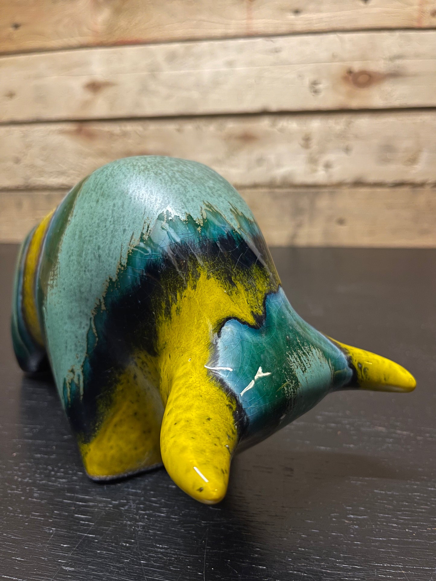 Otto Keramik Classic Ceramic Bull West German Pottery Fat Lava