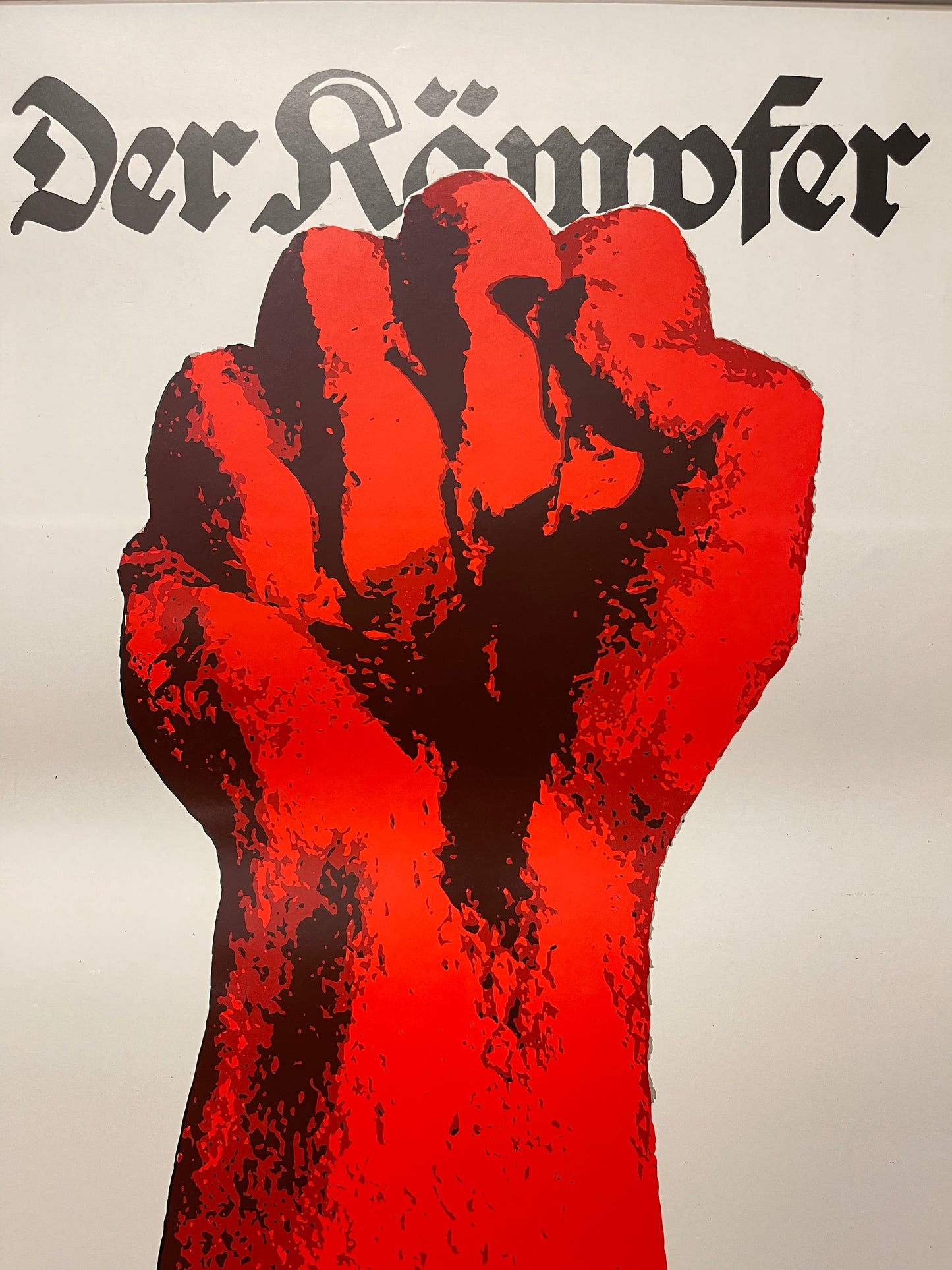 Rare Memorial Of The Fighter DDR Propaganda Poster 1976