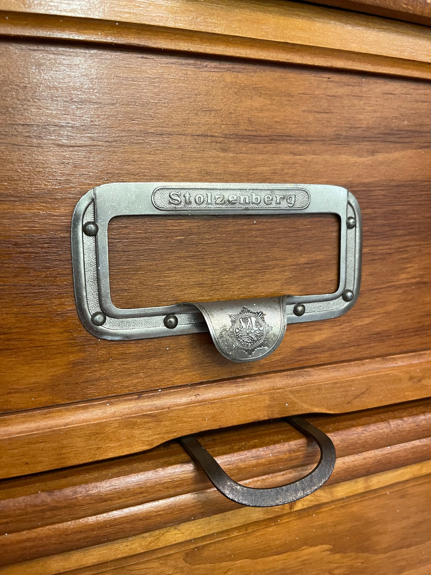 Early 1900s Oak Flip Drawer Filing Cabinet By Stolzenberg Germany