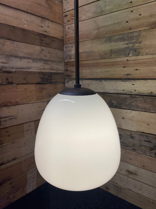 1940s Opaline Tulip Pendants By General Electric Company GEC