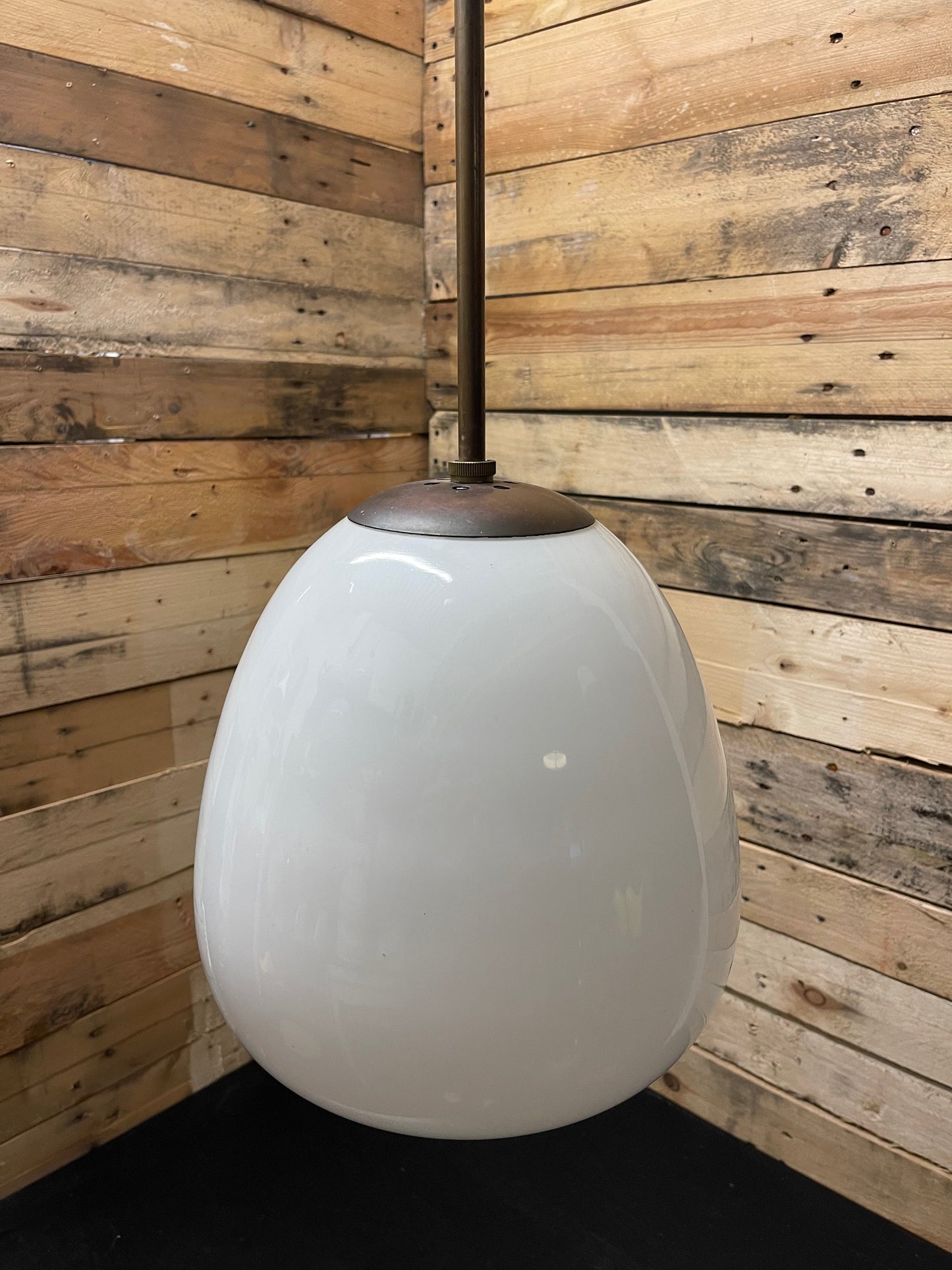 1940s Opaline Tulip Pendants By General Electric Company GEC