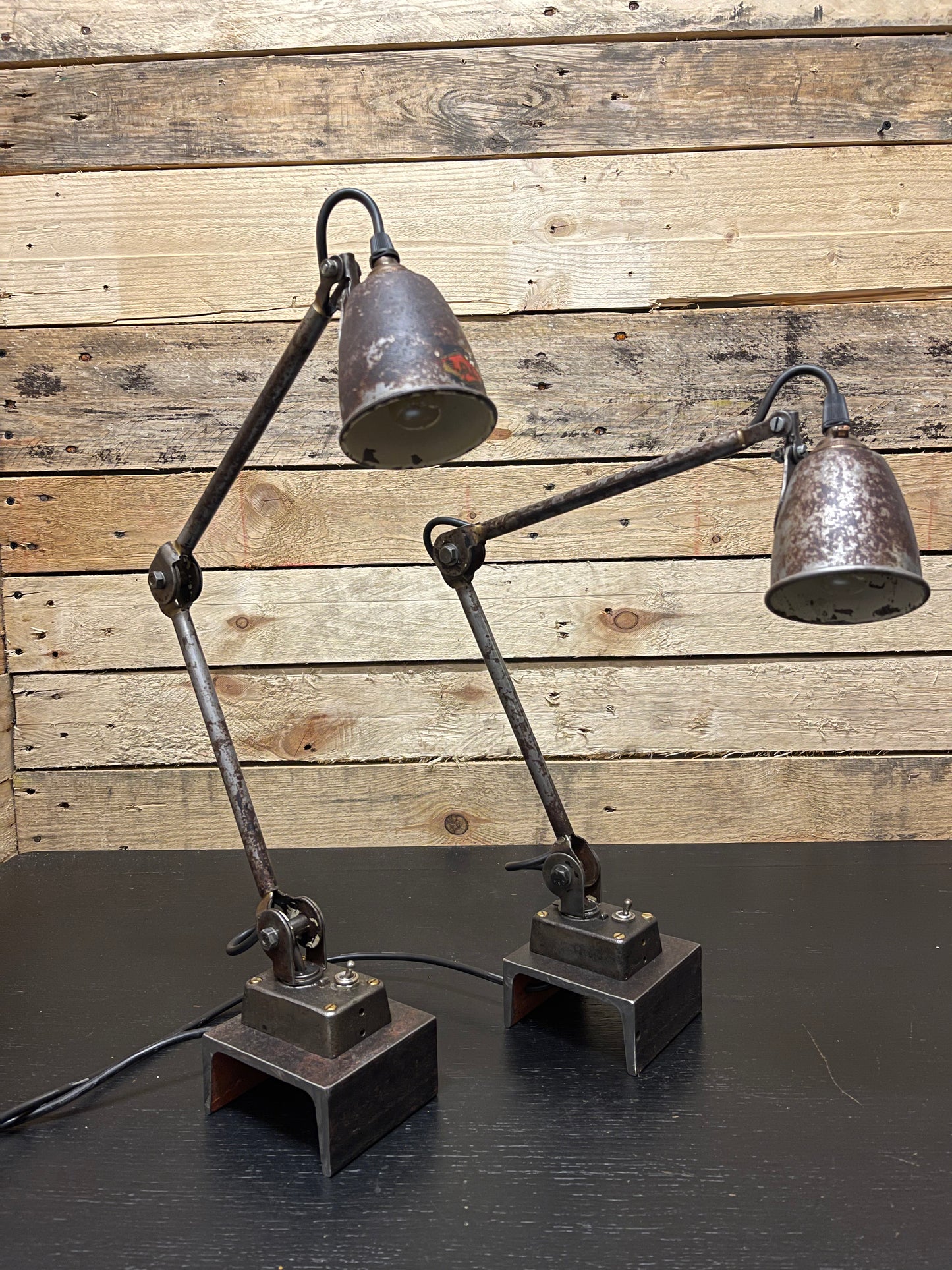 1930s British Made Industrial Sewing Lamps By EDL