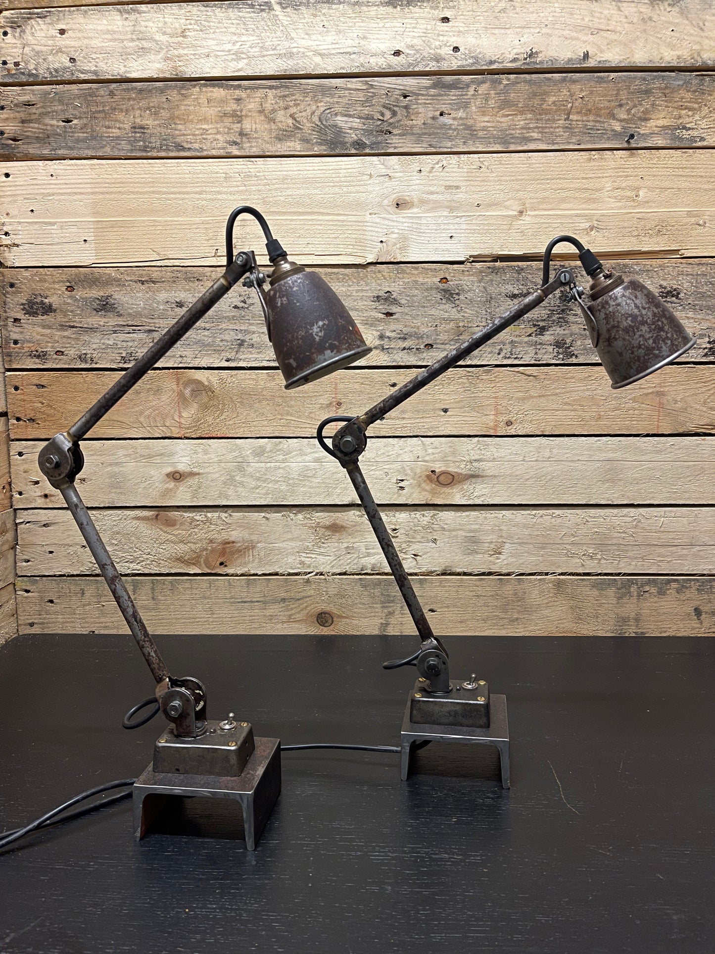 1930s British Made Industrial Sewing Lamps By EDL
