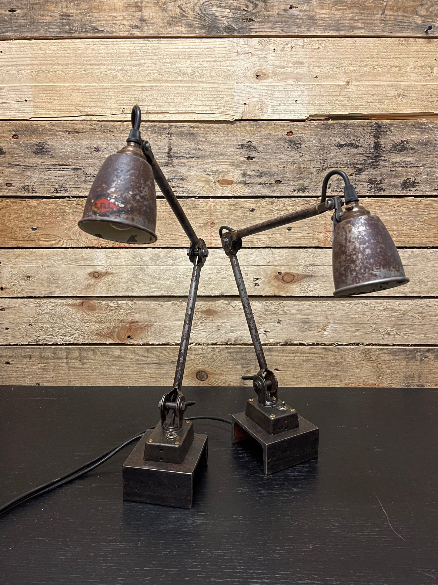 1930s British Made Industrial Sewing Lamps By EDL