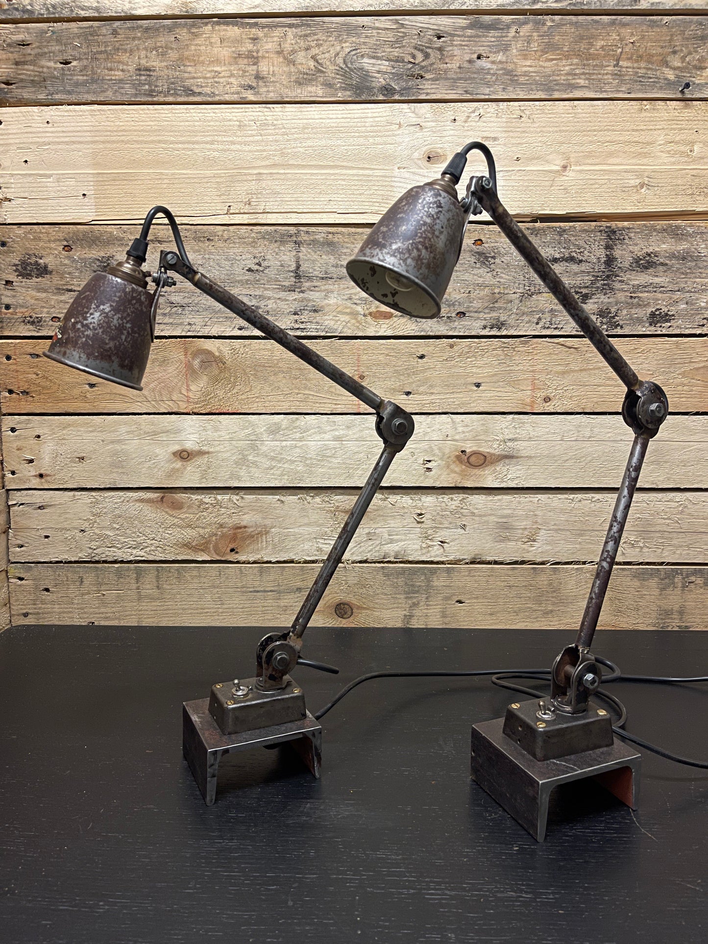 1930s British Made Industrial Sewing Lamps By EDL