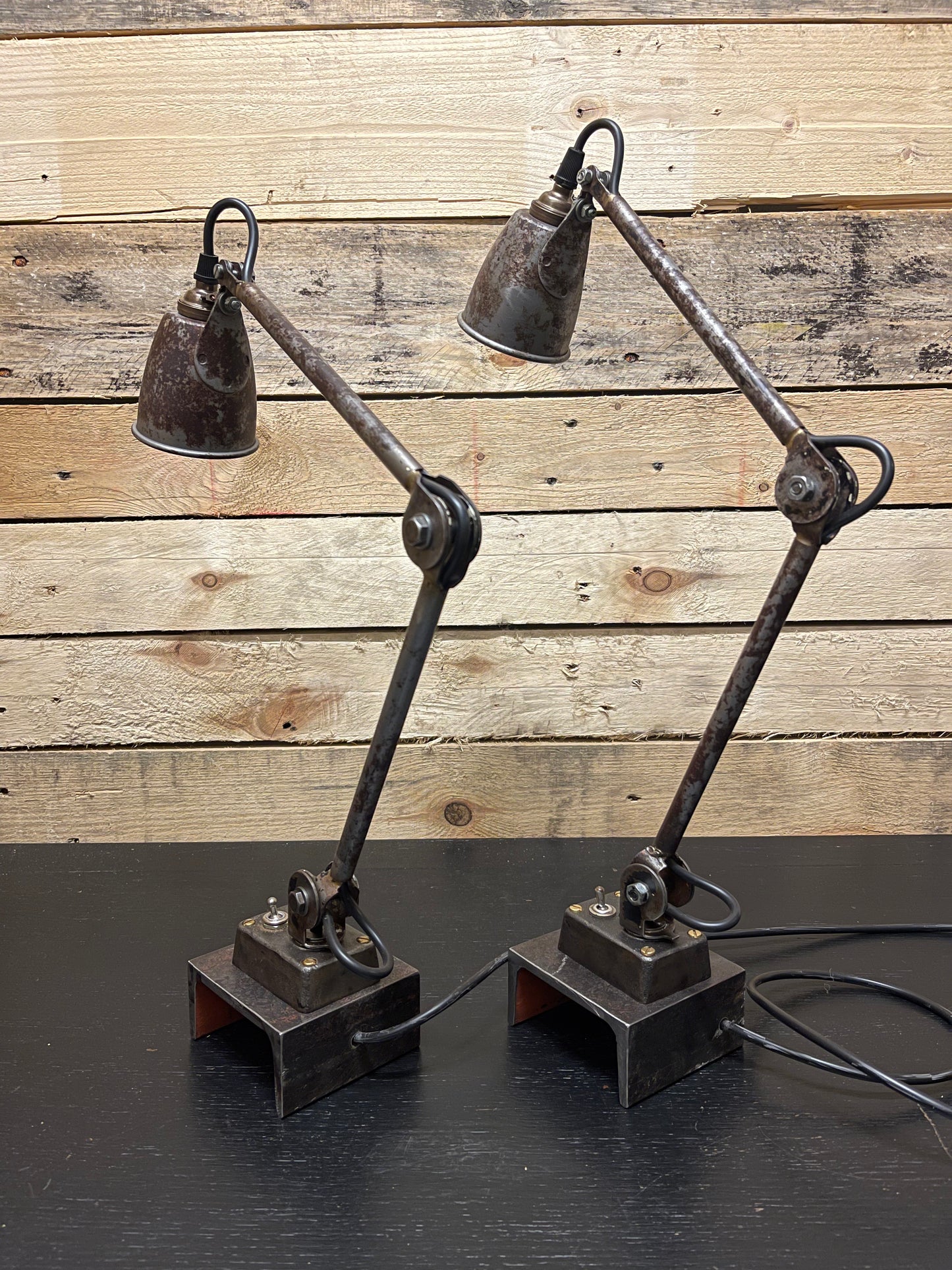1930s British Made Industrial Sewing Lamps By EDL