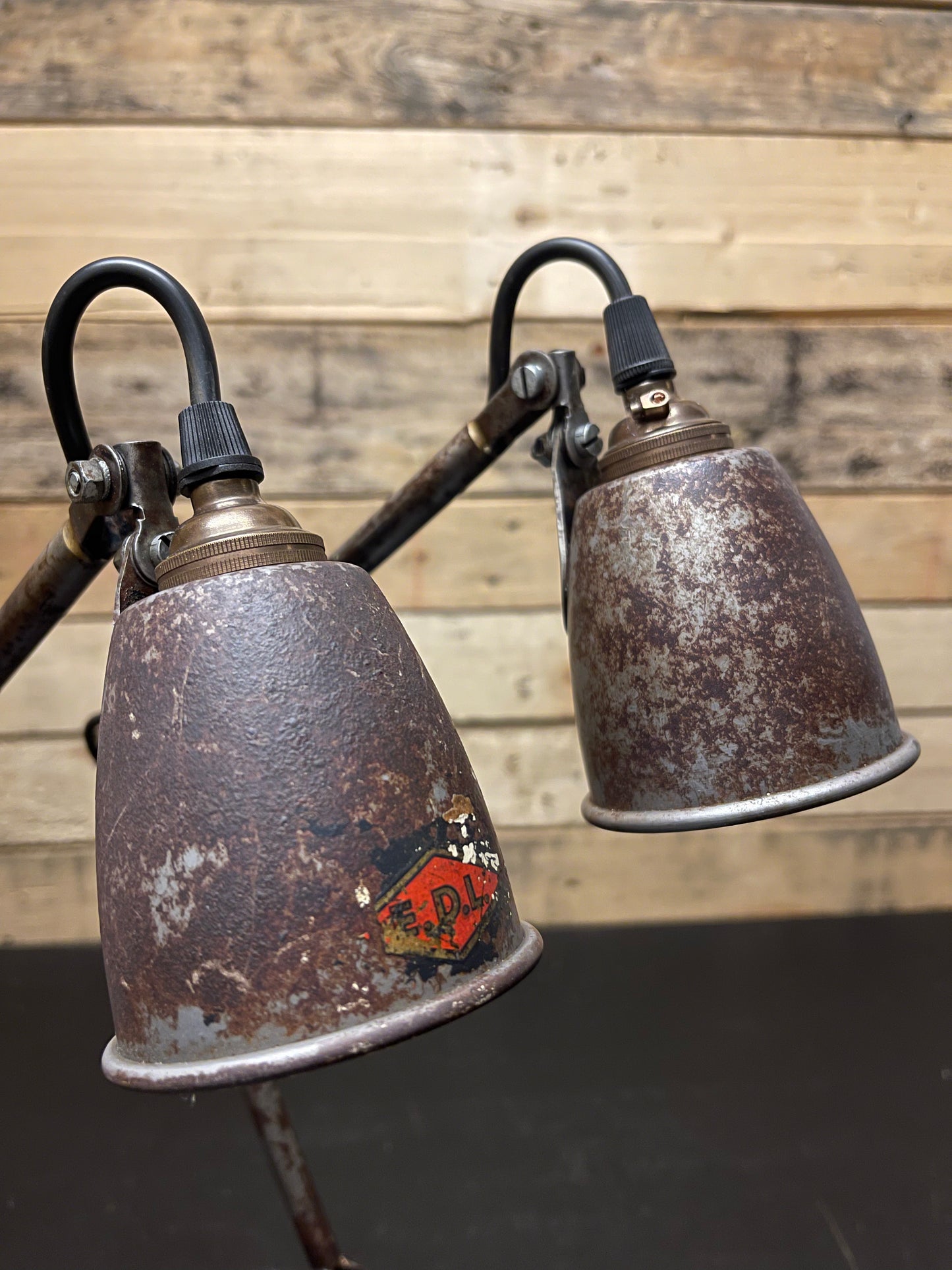 1930s British Made Industrial Sewing Lamps By EDL