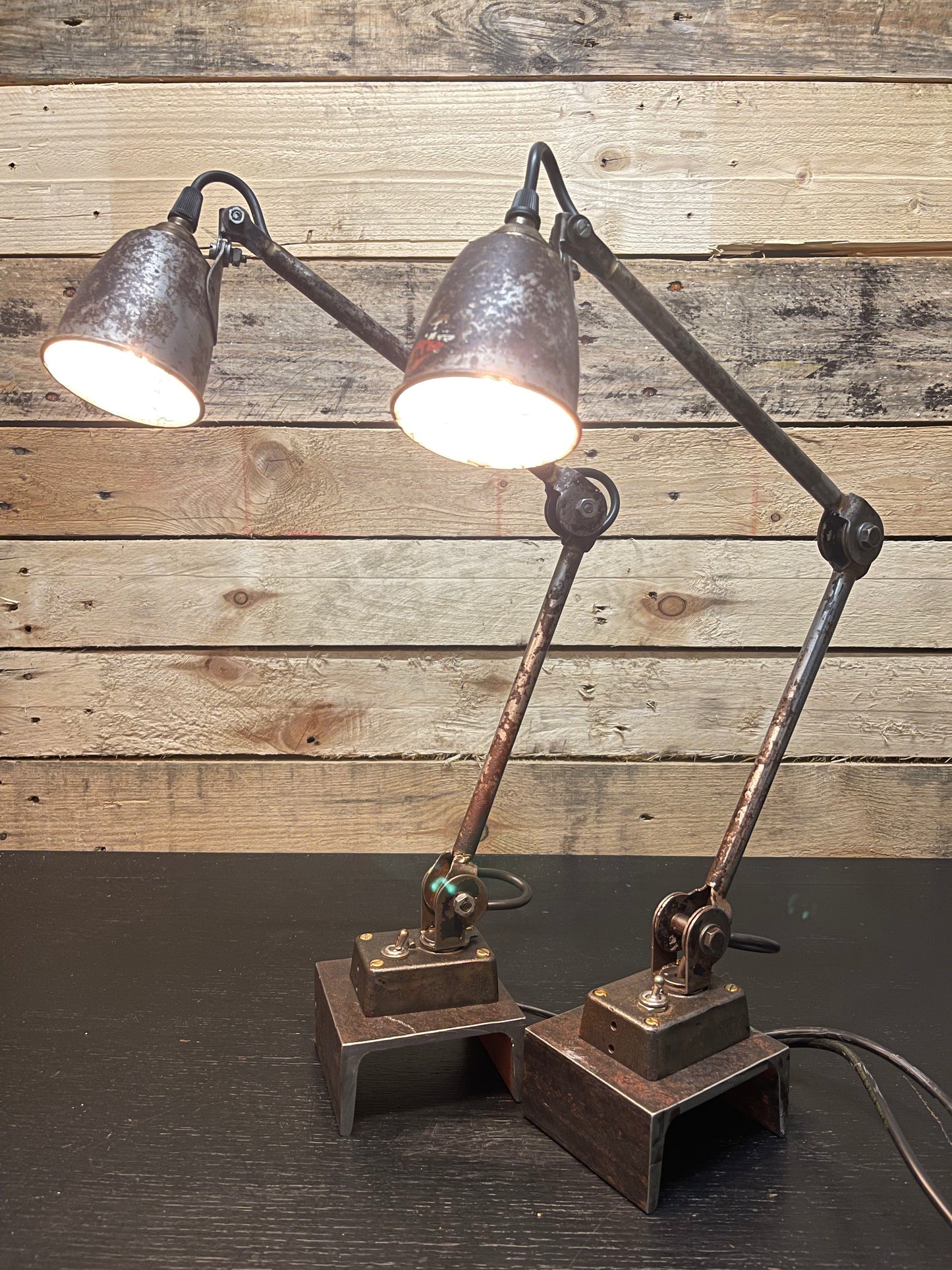 1930s British Made Industrial Sewing Lamps By EDL