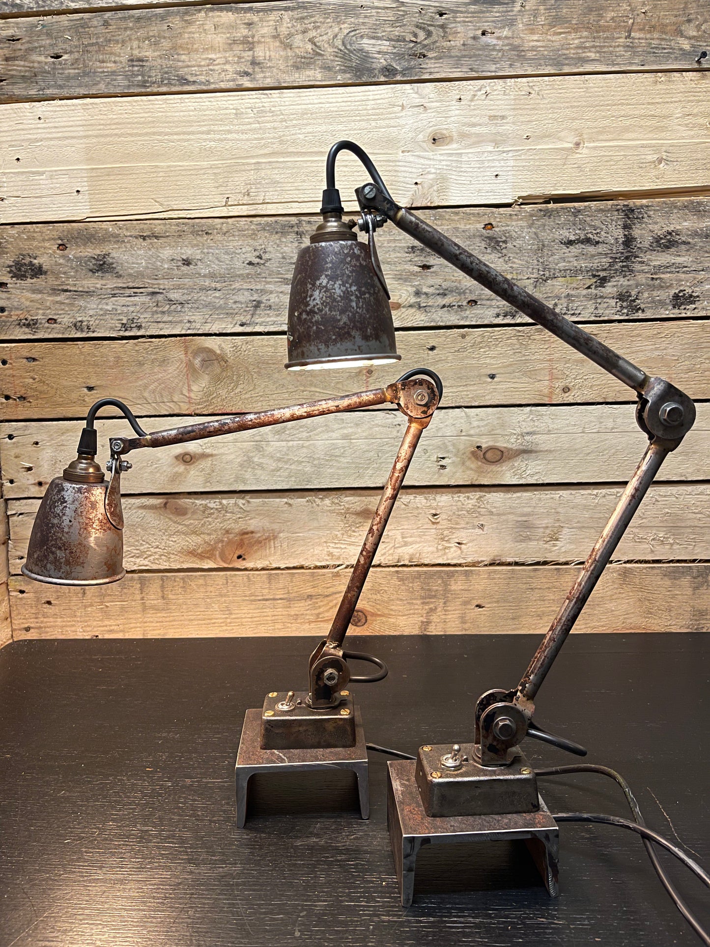 1930s British Made Industrial Sewing Lamps By EDL