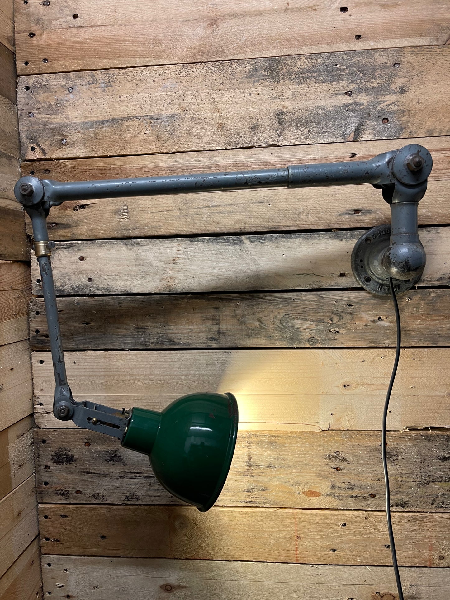 1930s Industrial Wall Lamp By John Dugdill & Co