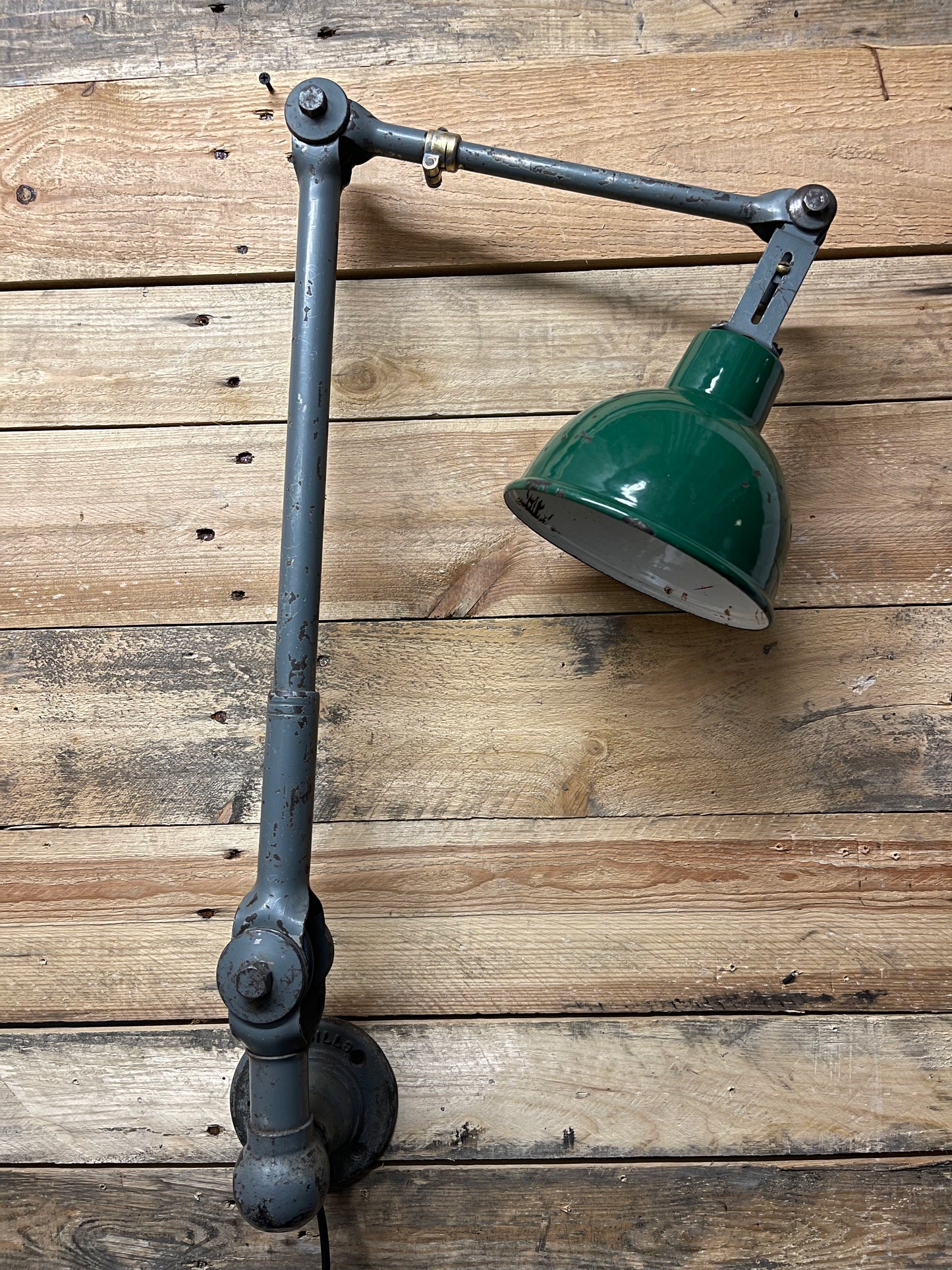 1930s Industrial Wall Lamp By John Dugdill & Co