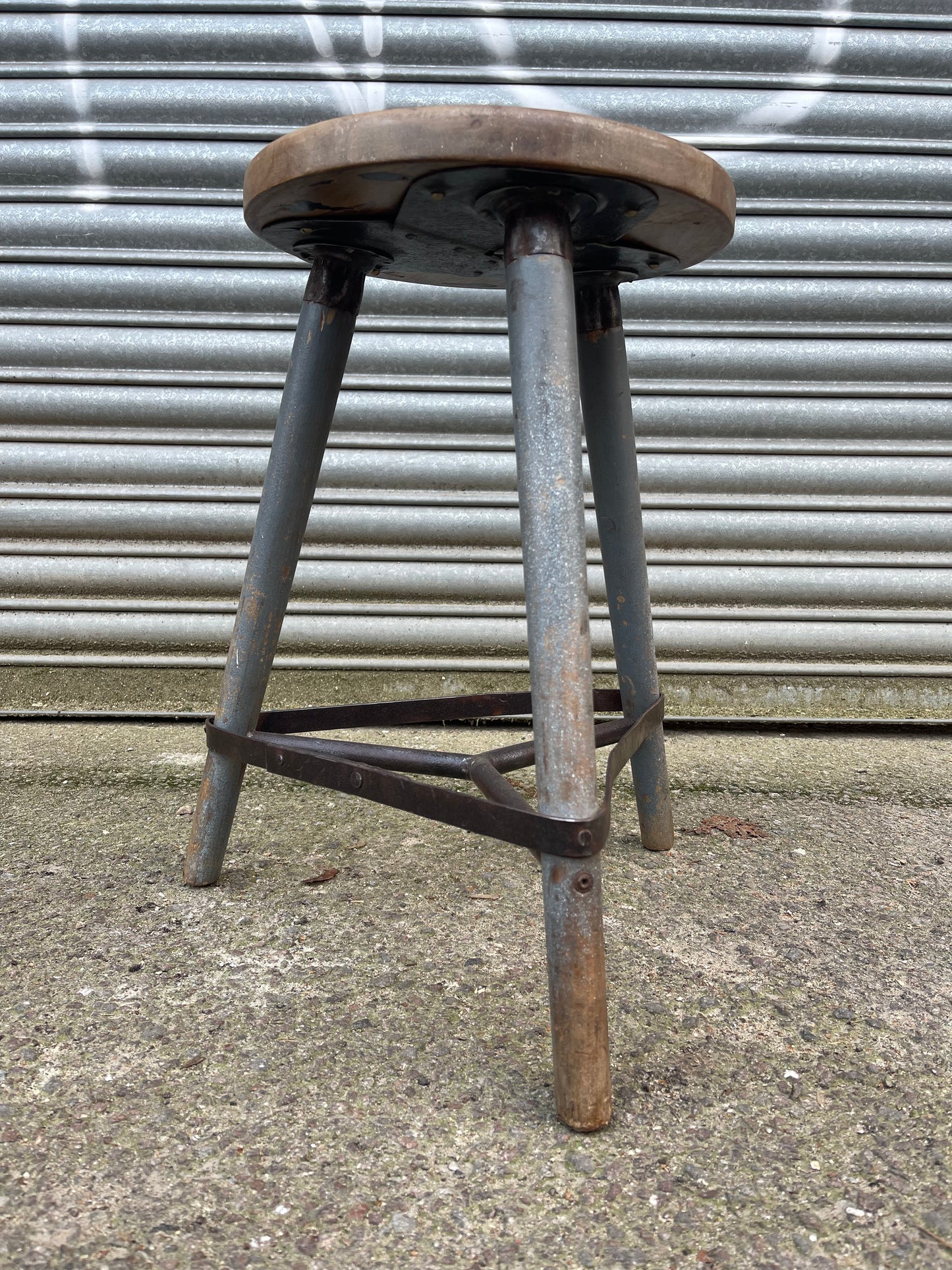 1950s East German BEMEFA Work Stool Post War Rowac