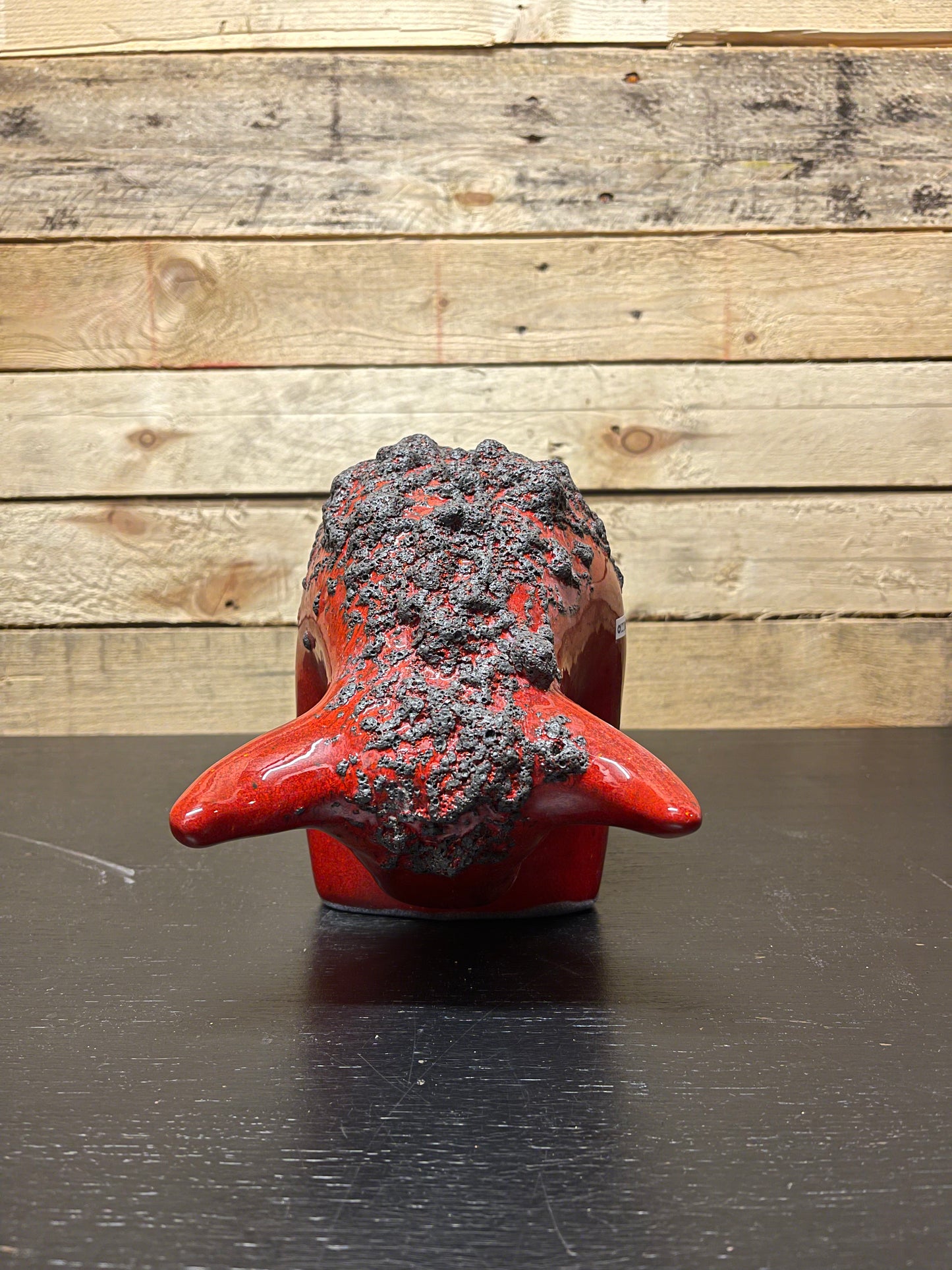 Otto Keramik Large Ceramic Bull West German Pottery Fat Lava