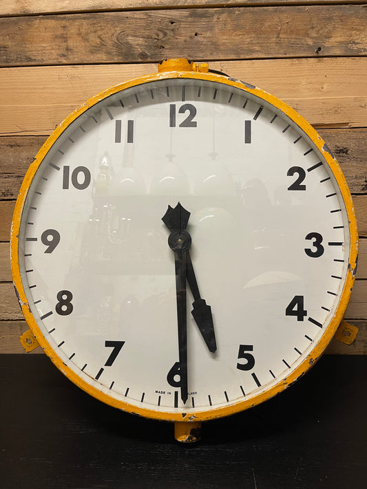 1930s Extra Large Railway Station Clock By Gents Of Leicester