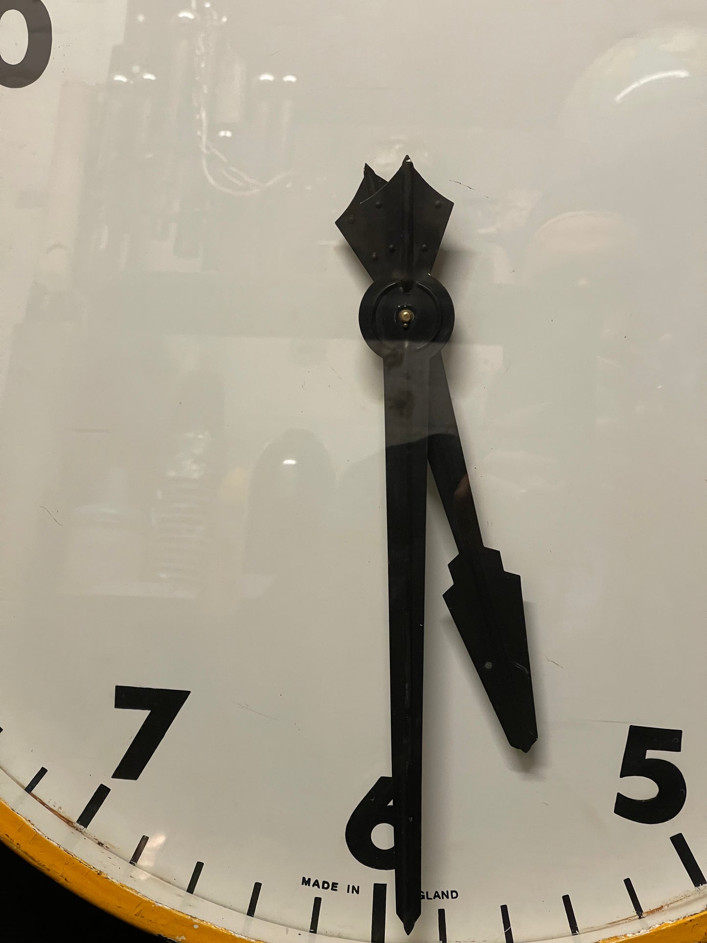 1930s Extra Large Railway Station Clock By Gents Of Leicester