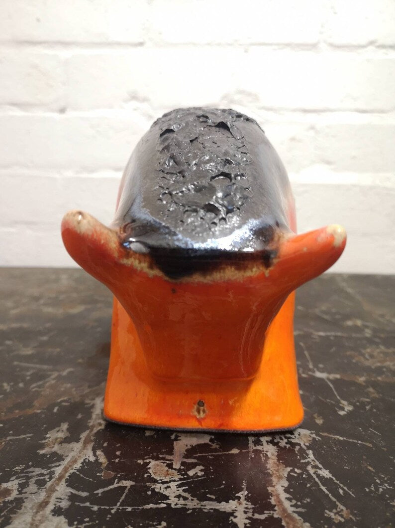 Otto Keramik Ceramic Bull West German Pottery Fat Lava