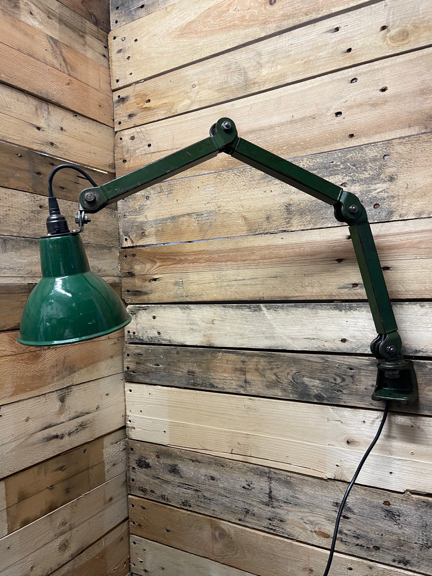 1930s Industrial Wall Lamp By EDL