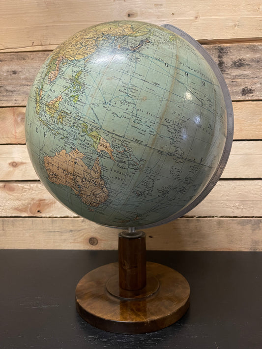 Vintage 1950s German Table Globe By Renowned Makers Columbus